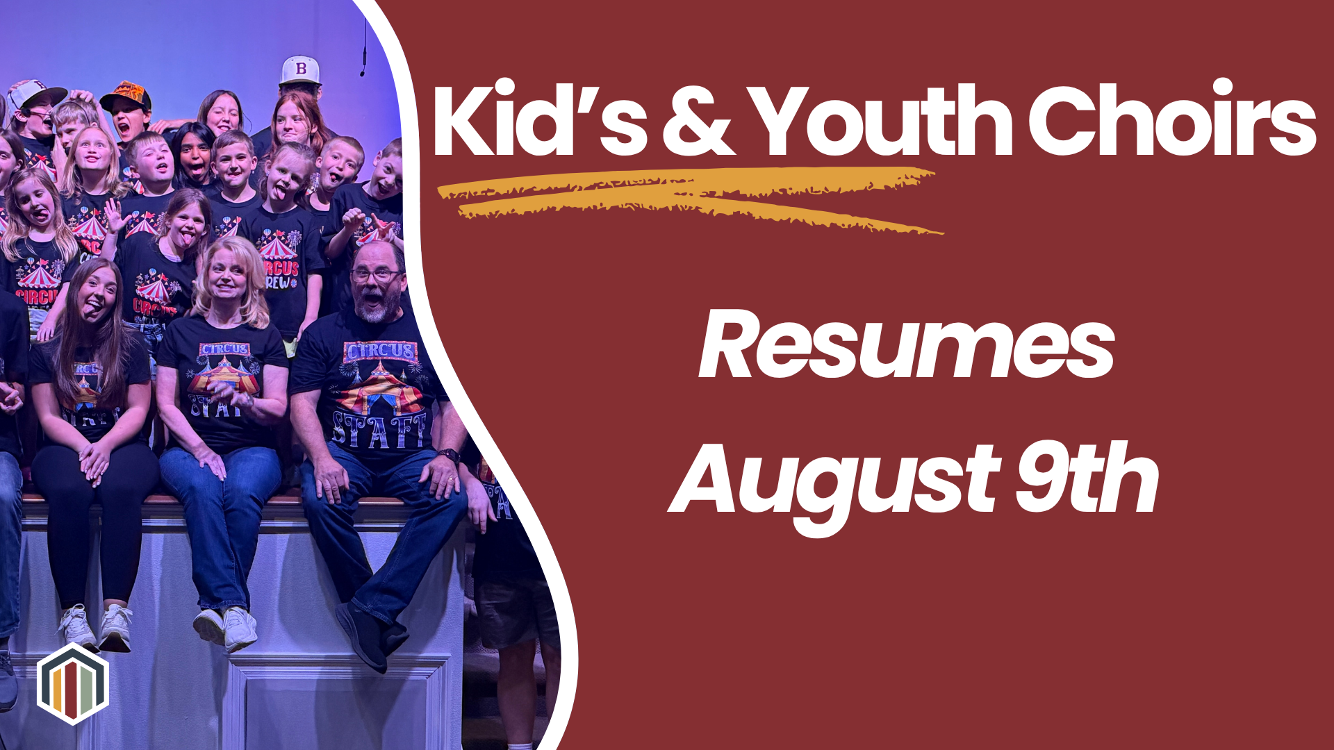 Kids & Youth Choirs Resume August 9th