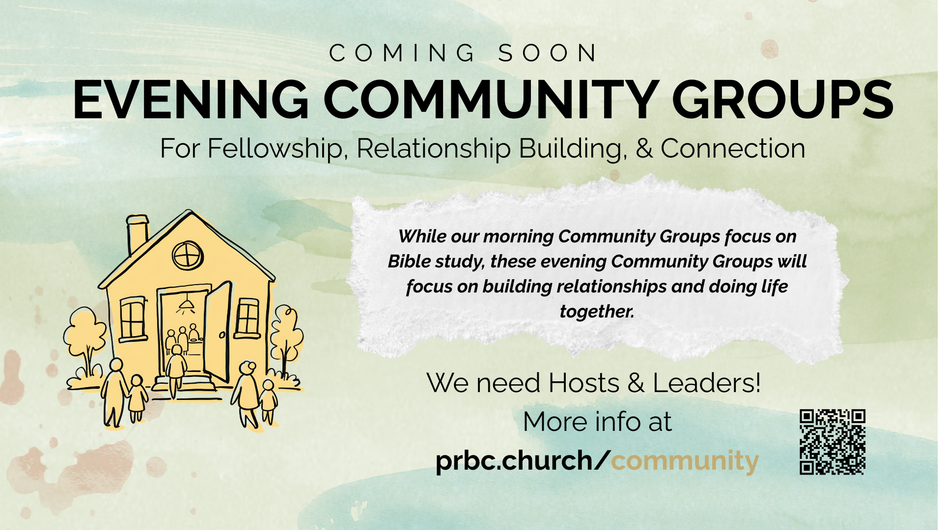 New Evening Community Groups