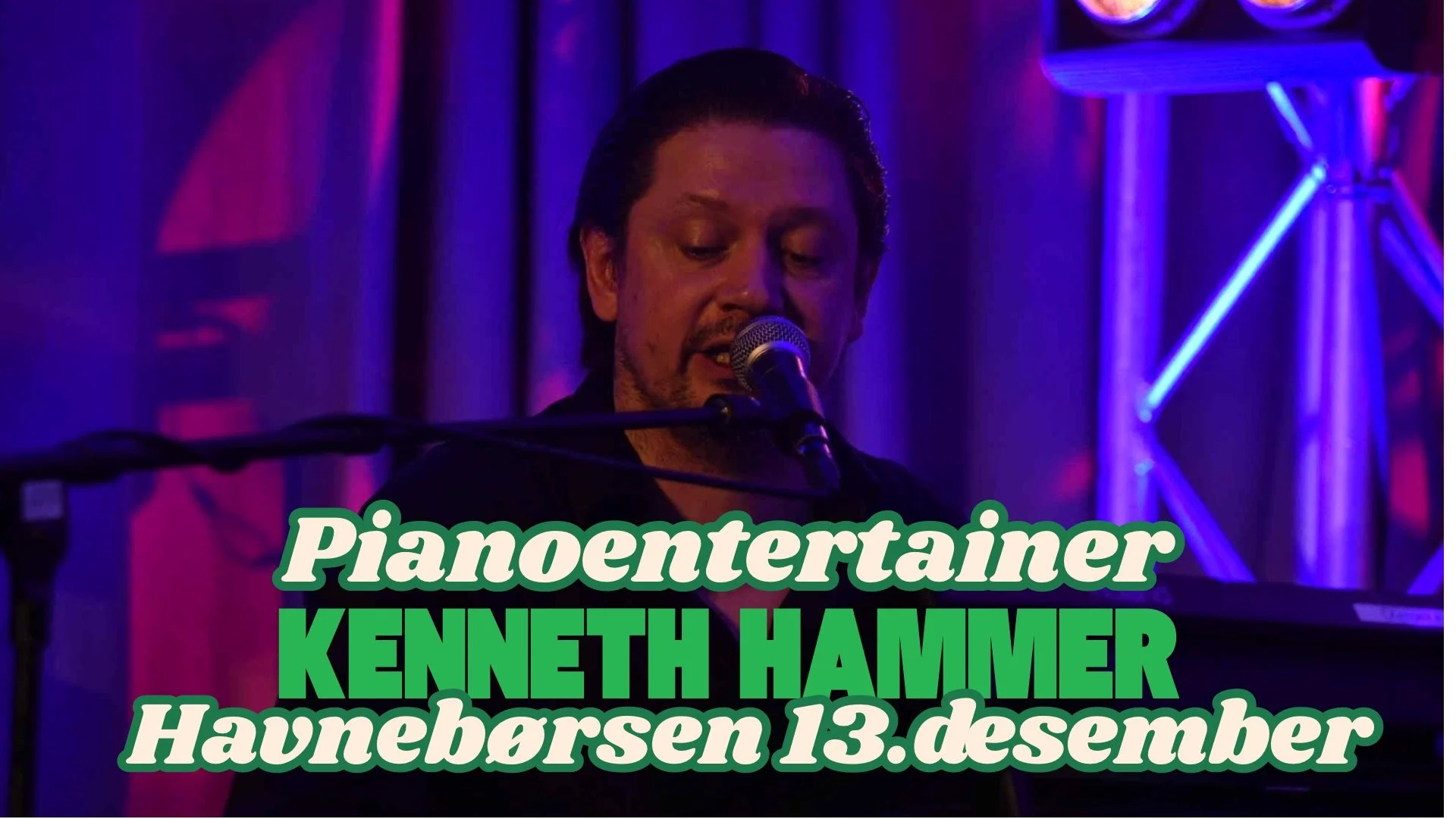 Pianoentertainer Kenneth Hammer på Havnebørsen