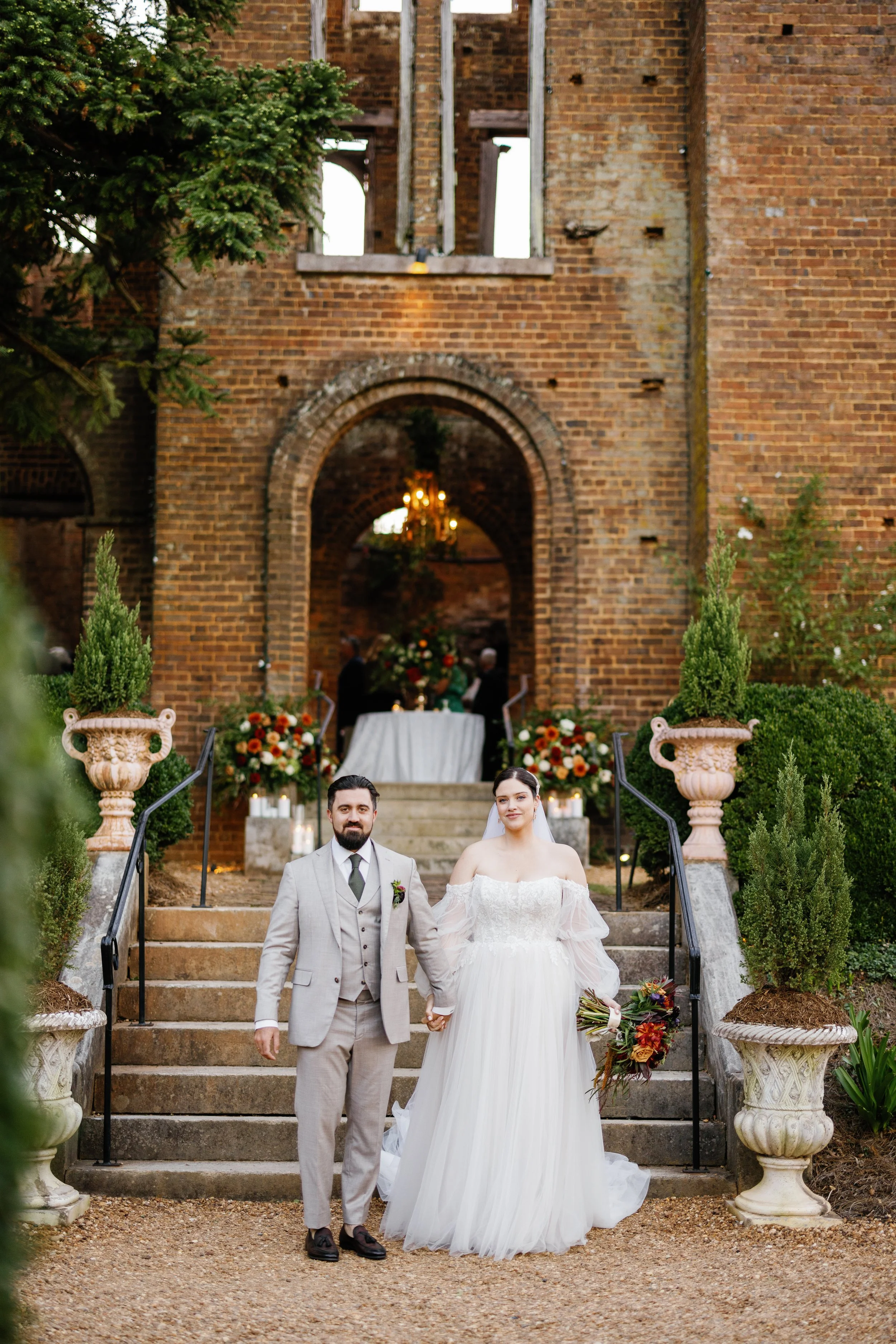 Luxury wedding couple's portraits photographed at Barnsley Resort in Georgia by Heirloom Foto