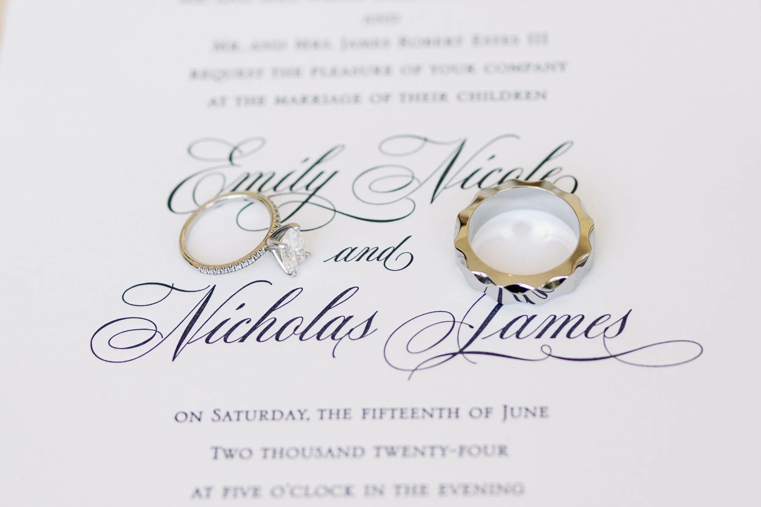 Luxury wedding details photographed at TPC Sugarloaf by Heirloom Foto
