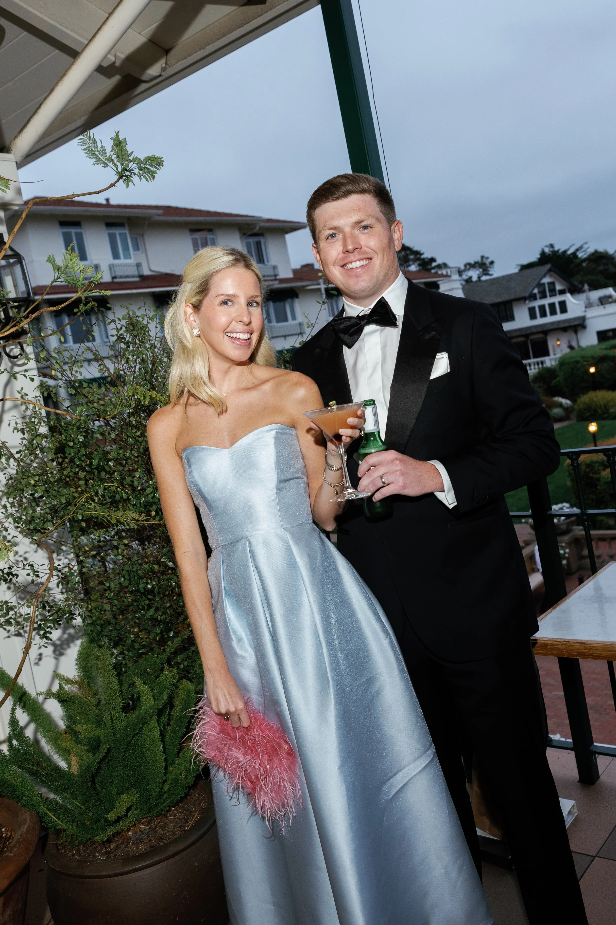 Couples portraits cocktail hour at La Playa in Carmel by Heirloom Foto
