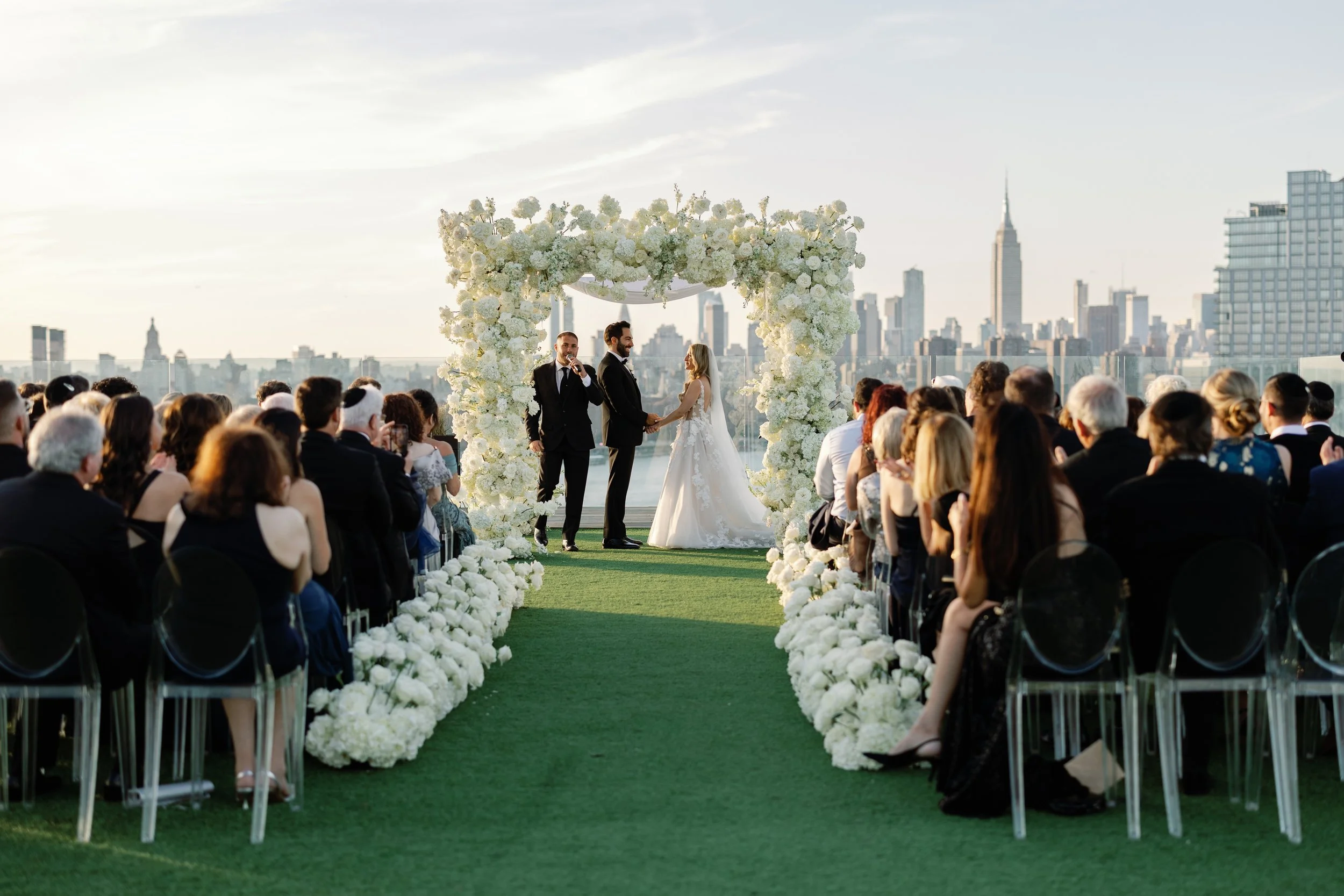 Luxury ceremony at West light William Vale in New York by Heirloom Foto