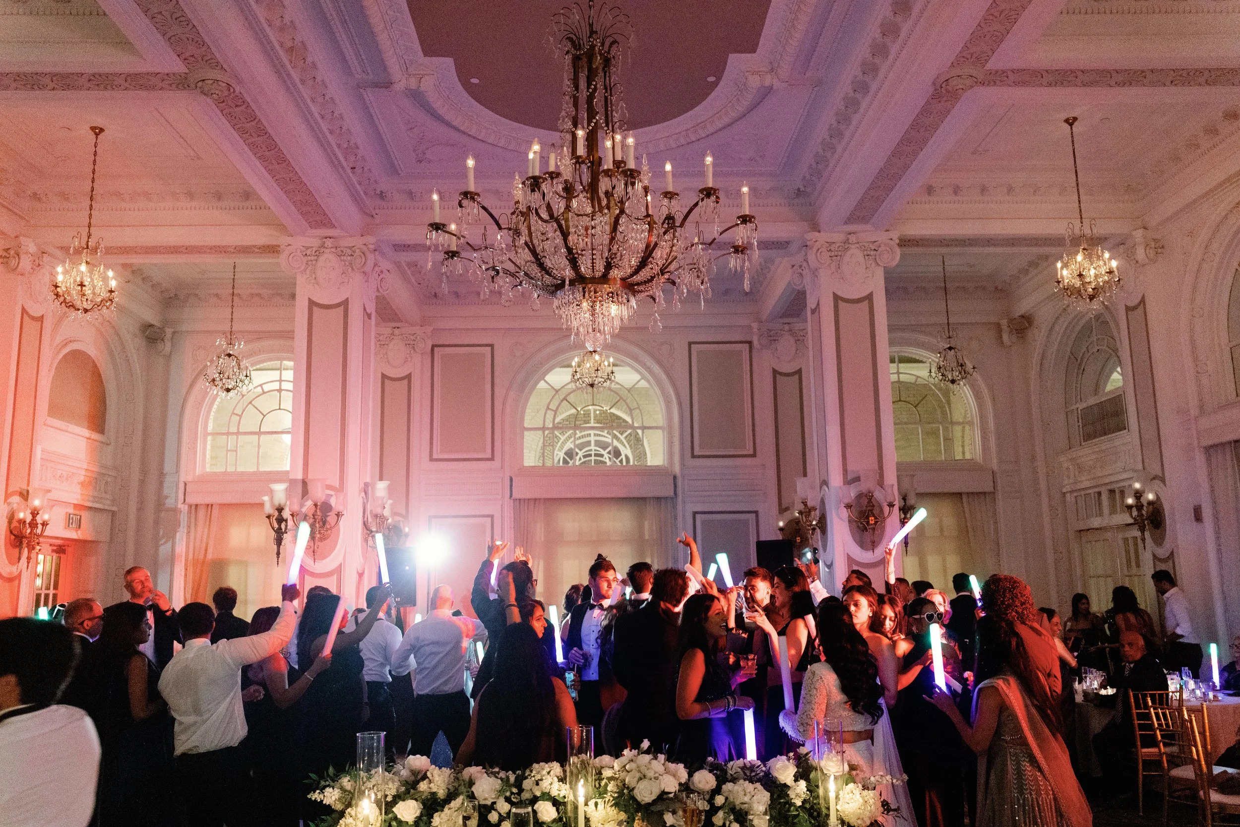 Luxury wedding reception dancing photographed at The Georgian Terrace in Atlanta by Heirloom Foto
