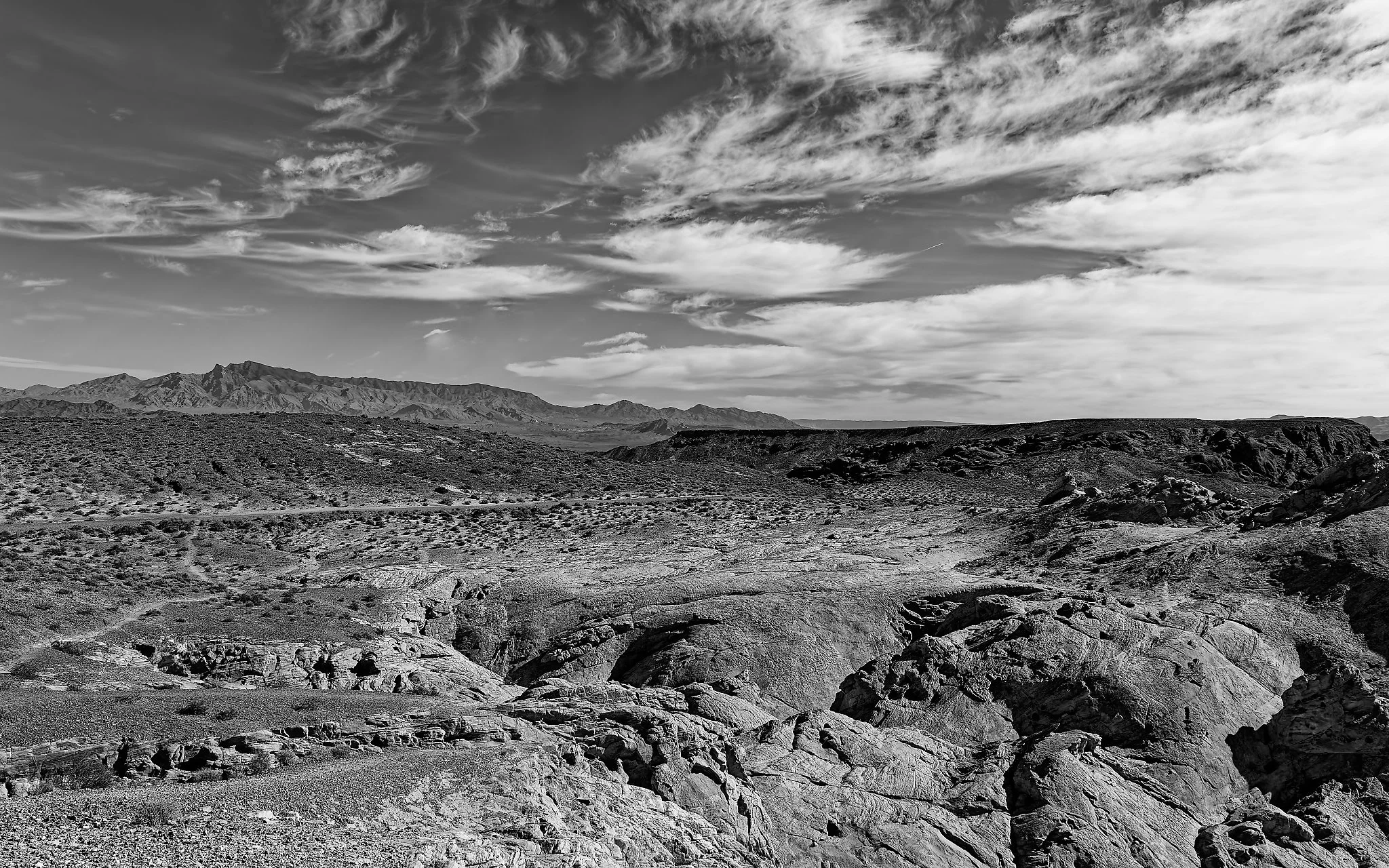 Valley of Fire-BW