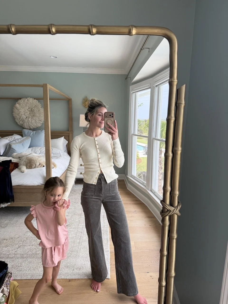 Le jean grey cord pants