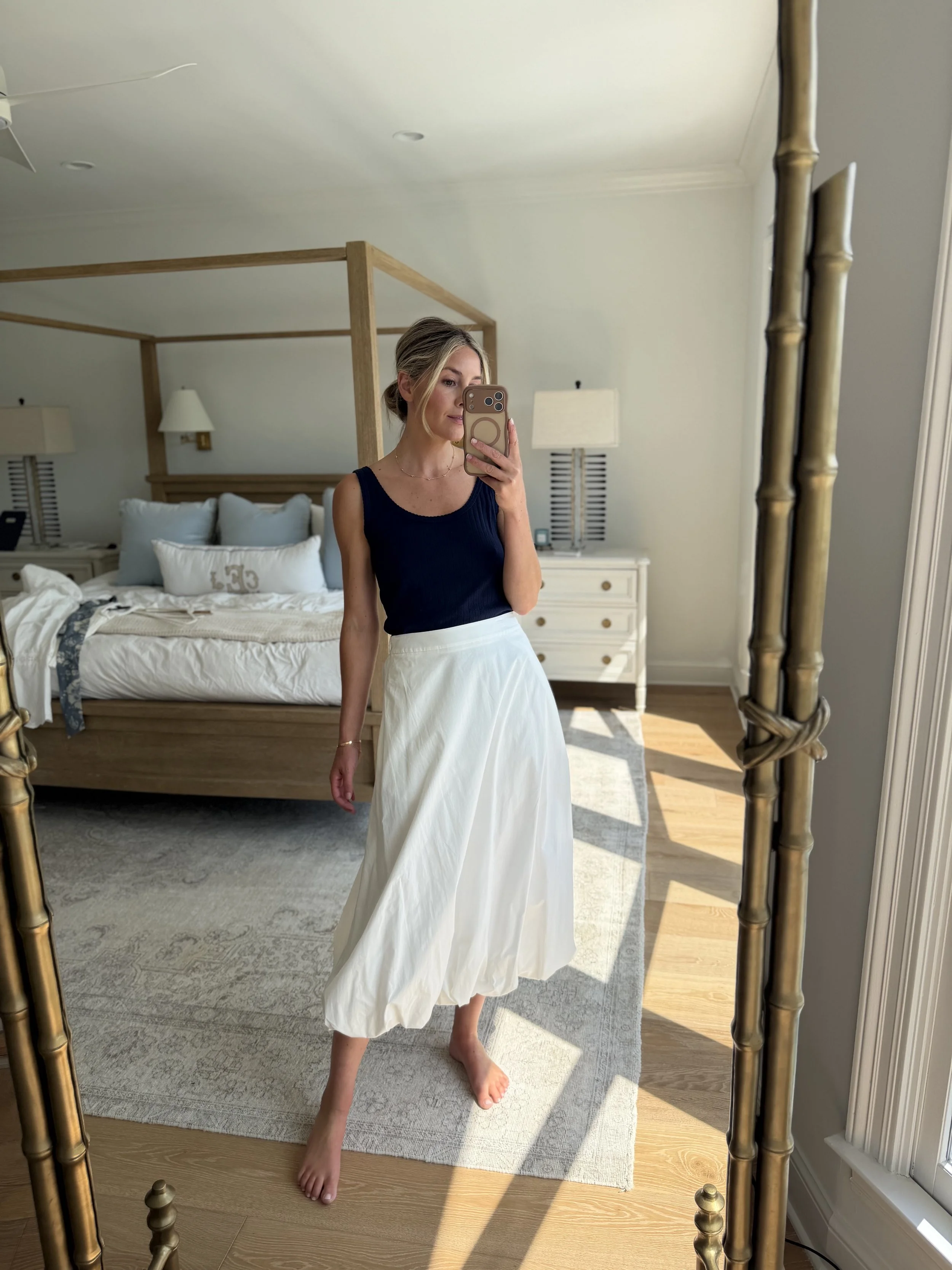 aligne white skirt