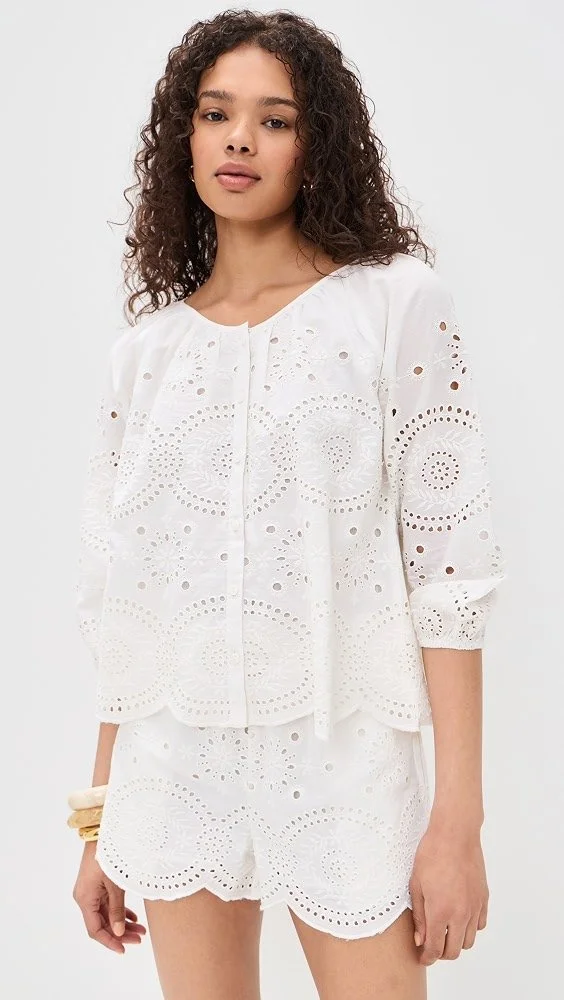 Marea Set White Eyelet
