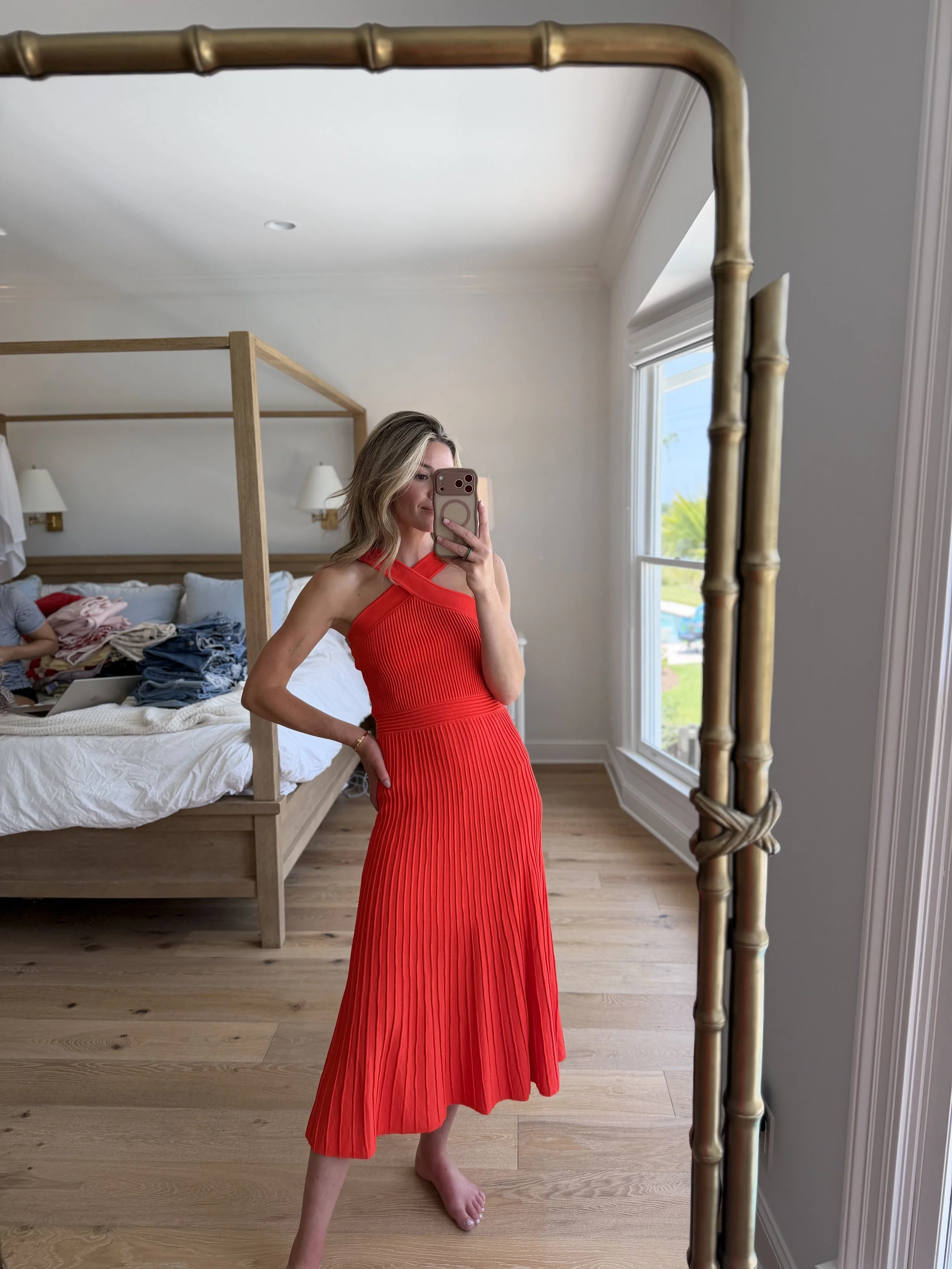 ann taylor red dress