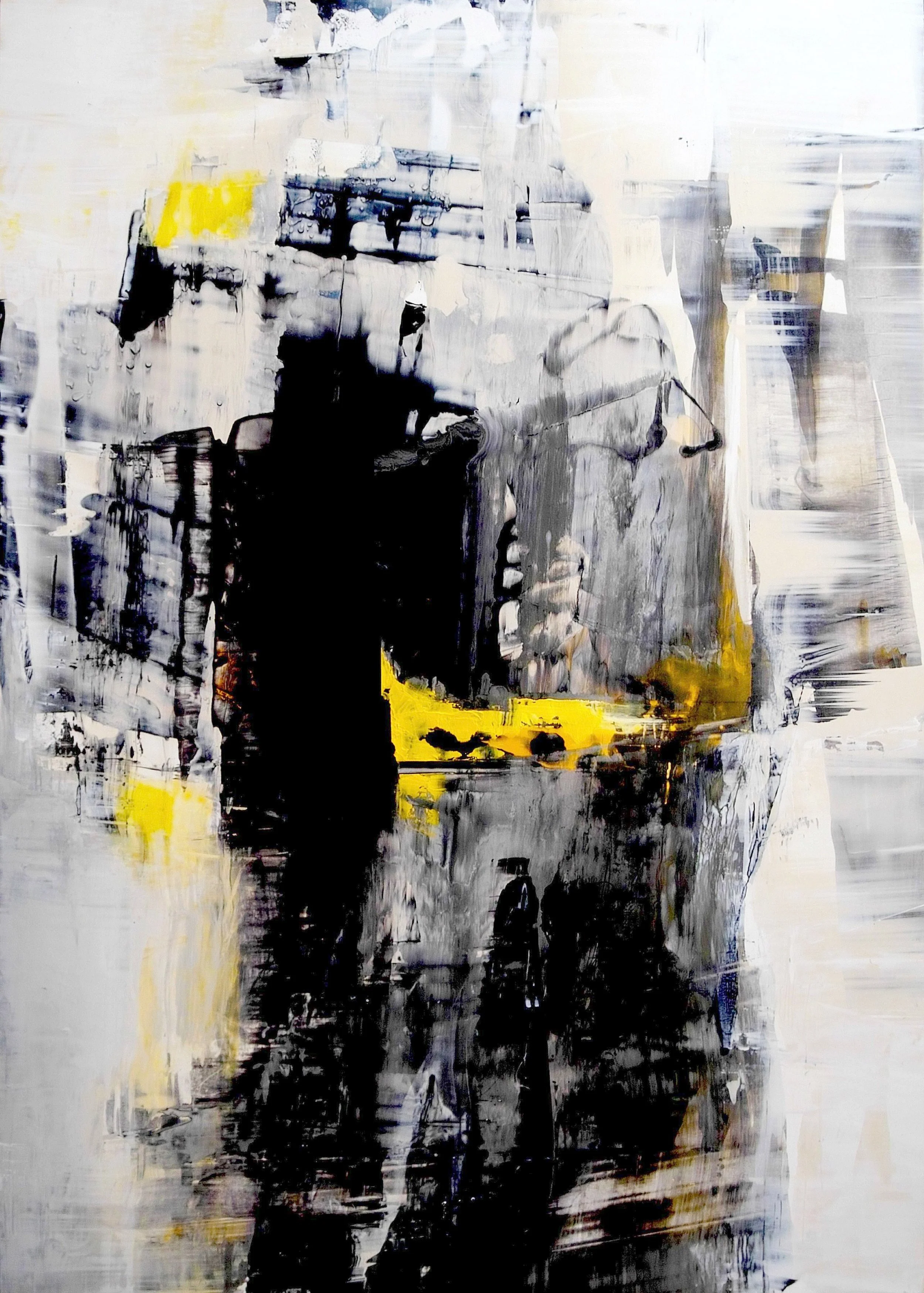"02/26"   Kunstharz und Öl auf Leichtstoffplatte  140/100cm   2026