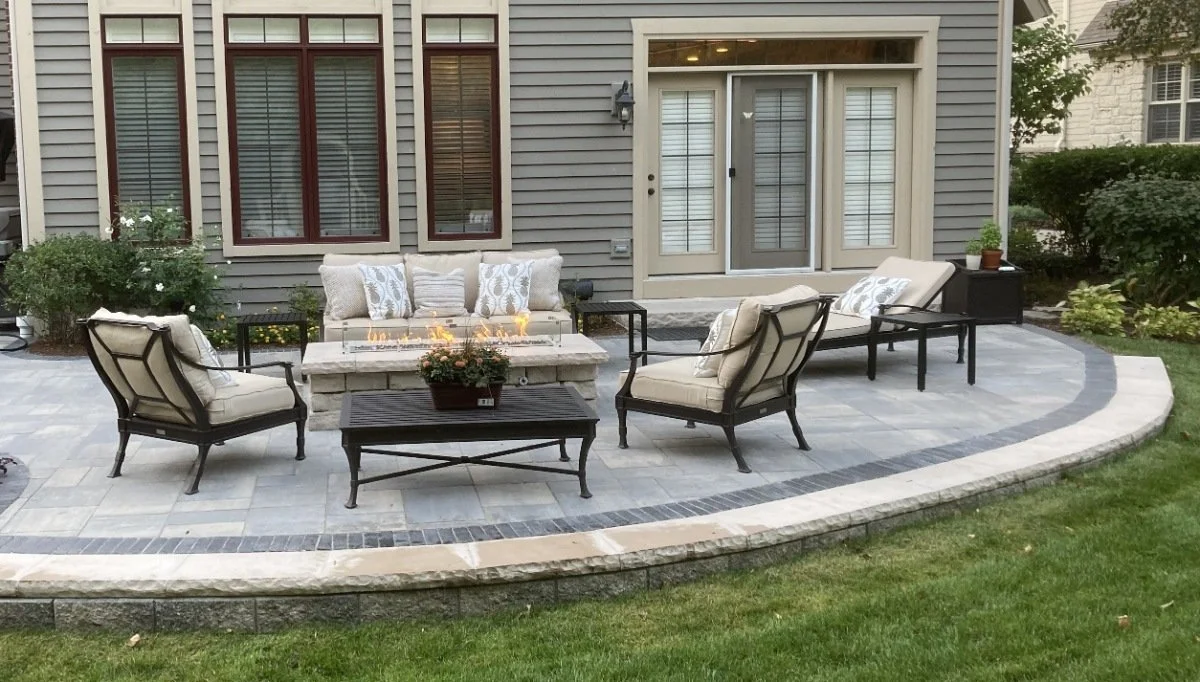 Backyard renovation in Hinsdale, IL