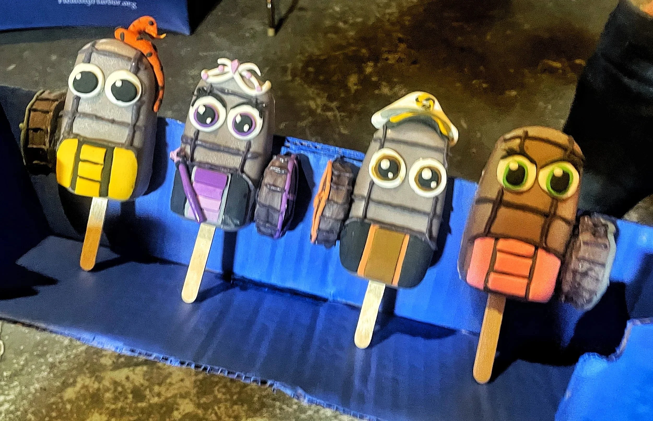 Trash Wheel Cake Pops