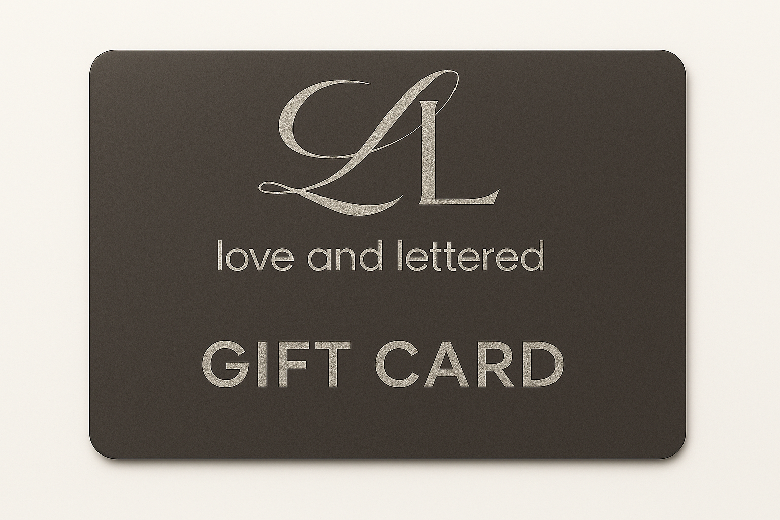 Love & Lettered Gift Card