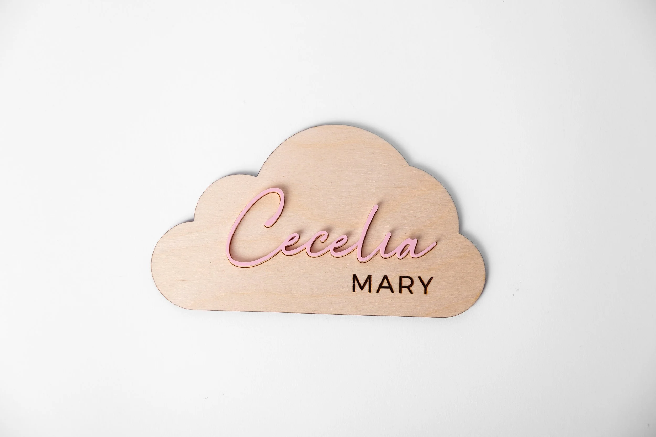 Mini Cloud Name Plaque