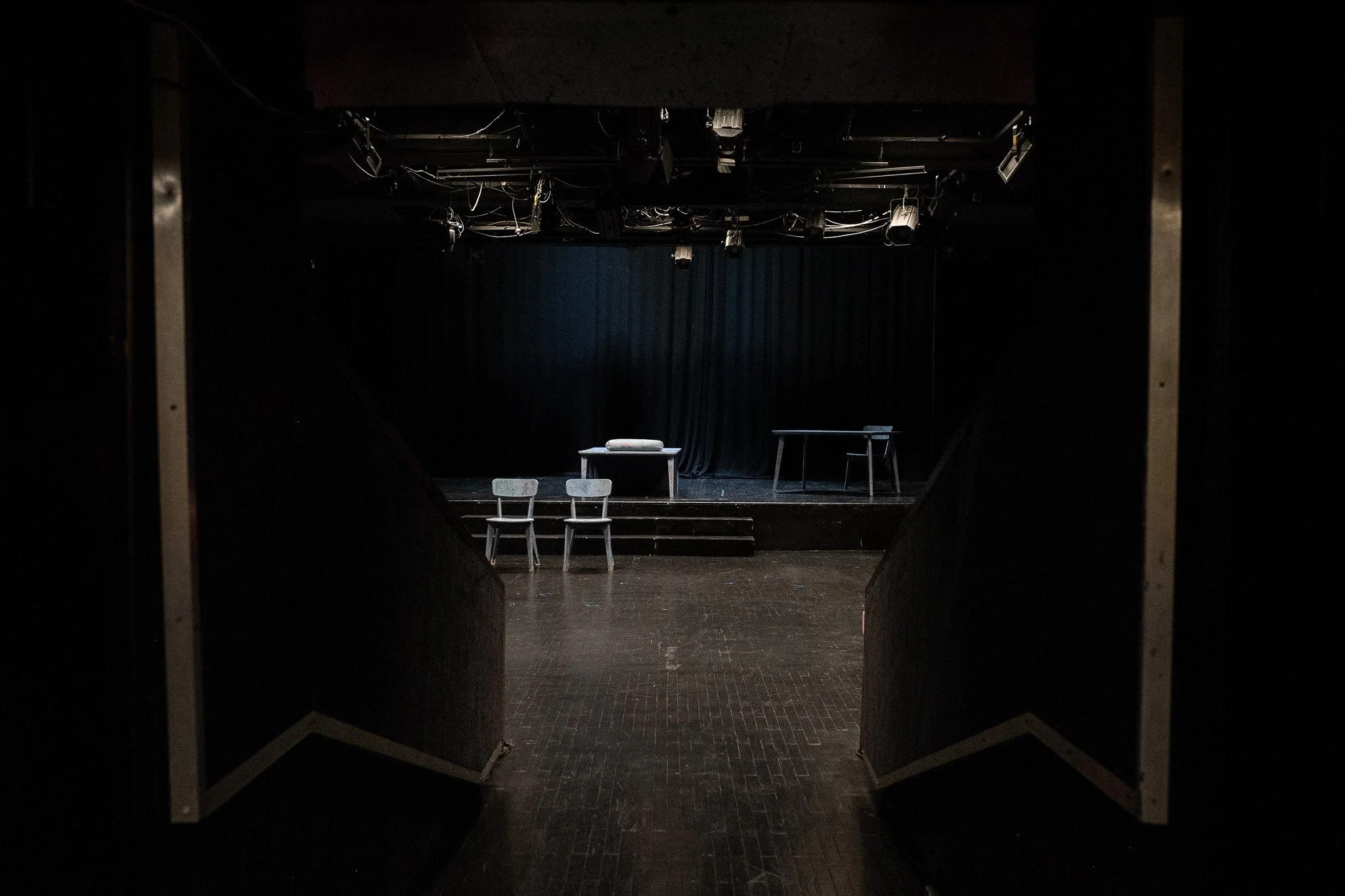 Empty stage at the Kamerni Teatar 55. 