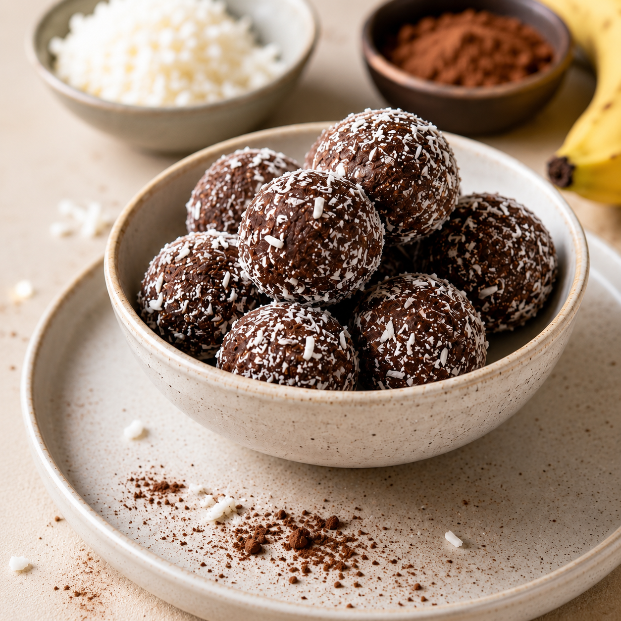 Chocolate Coconut Bliss Balls