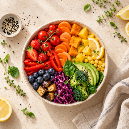 Eat the rainbow: waarom kleur belangrijk is