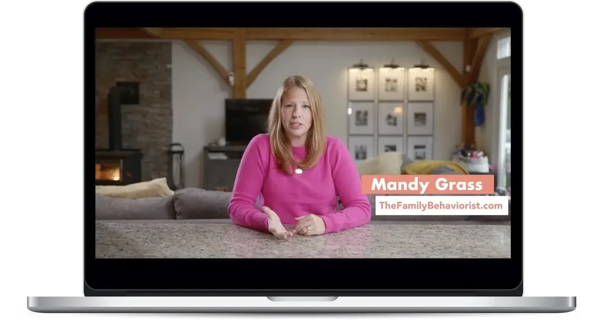 Mandy teaching a Behavior Basics video lesson