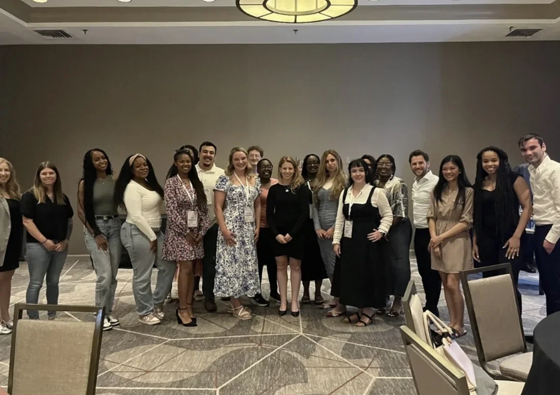 Group photo of attendees at one of Mandy's professional talks