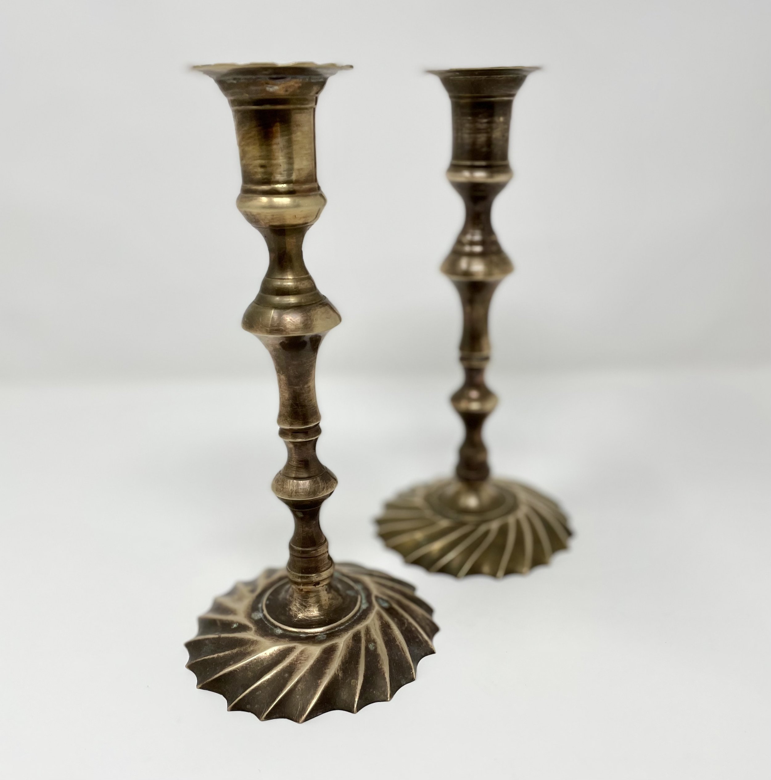 Vintage Brass Candle Holders