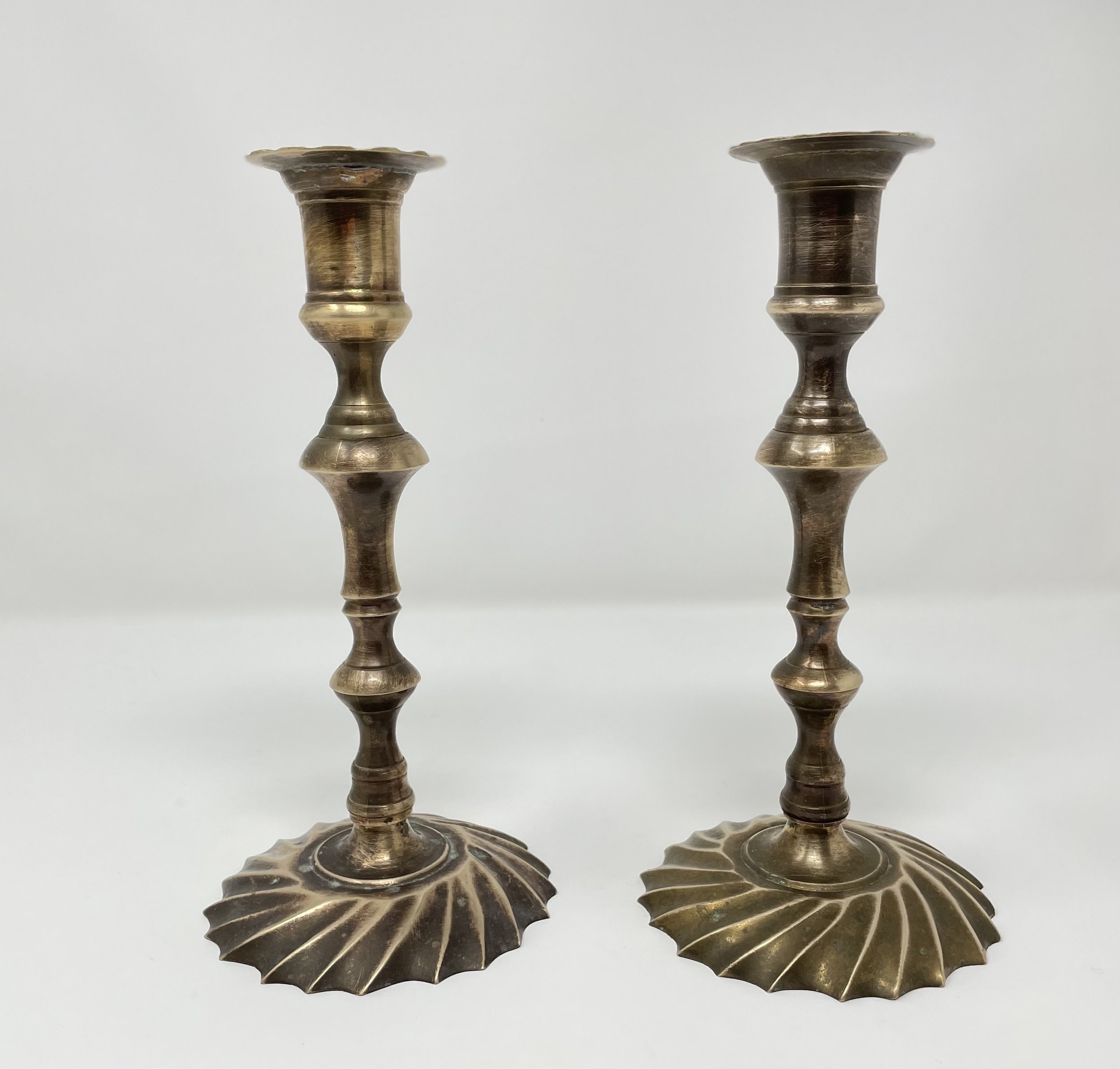 Vintage Brass Candle Holders