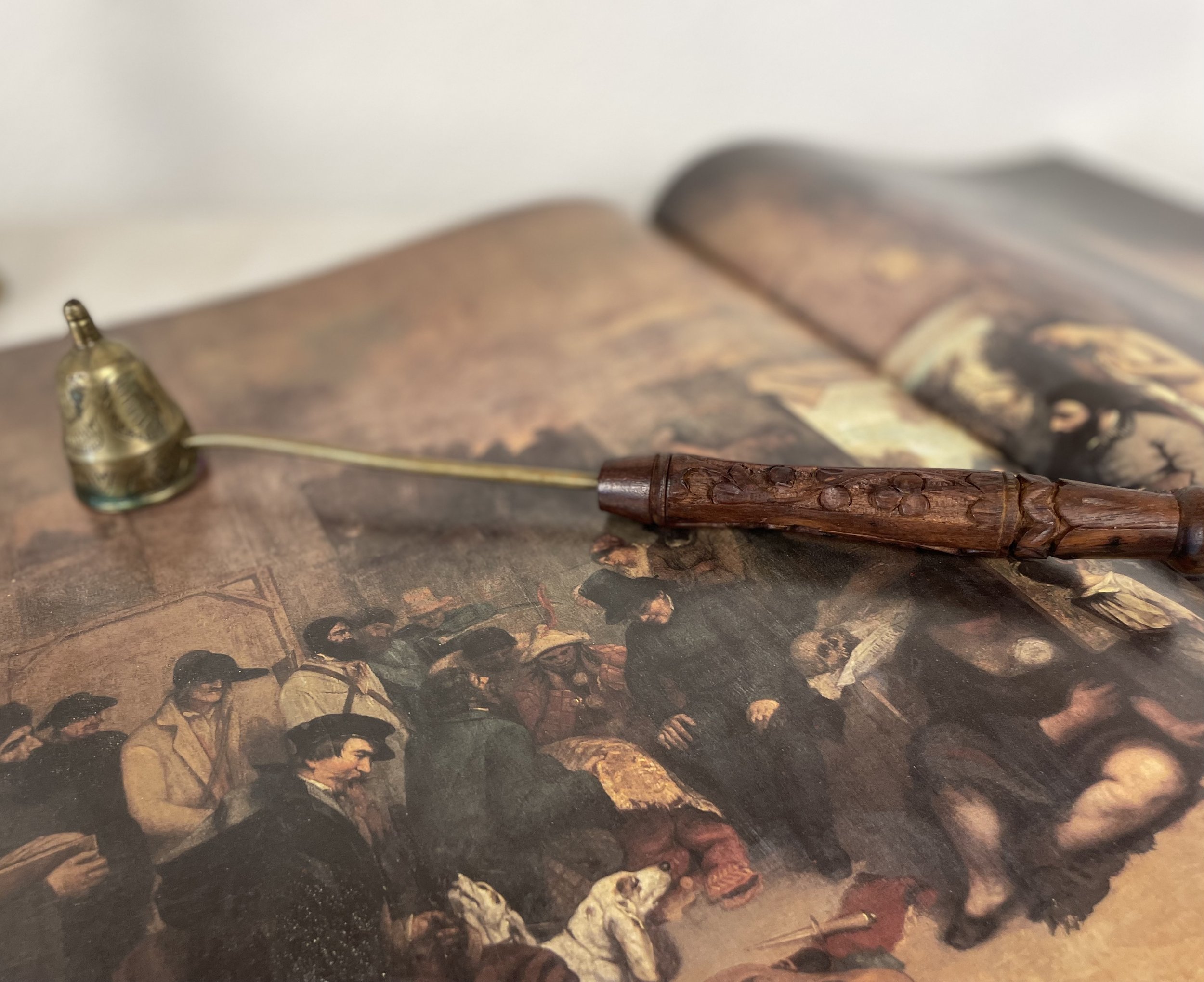 Carved Wooden Candle Snuffer