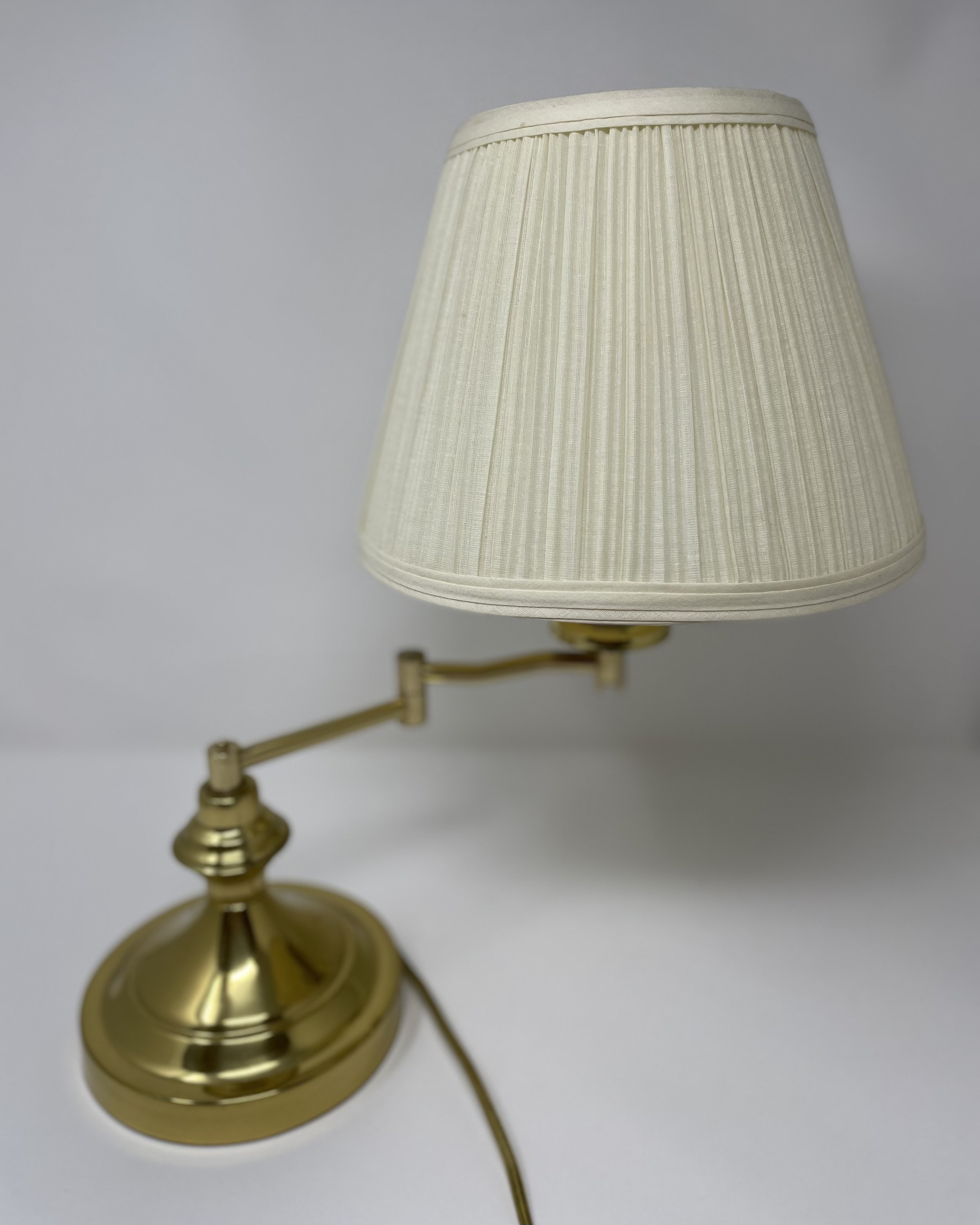 Vintage Brass Swing Arm Adjustable Desk Lamp