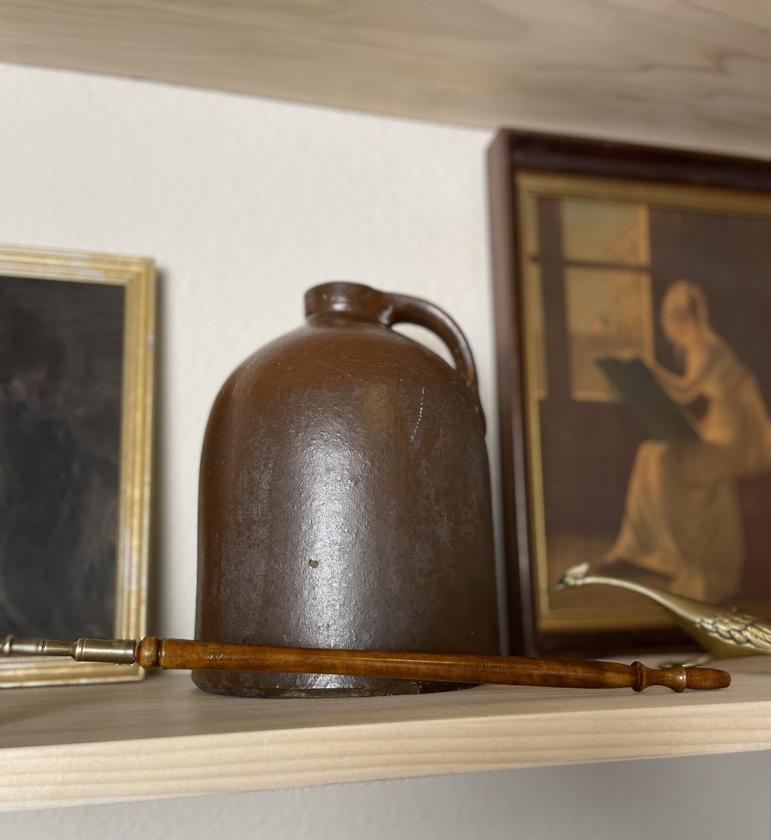 Pottery Whiskey Jug
