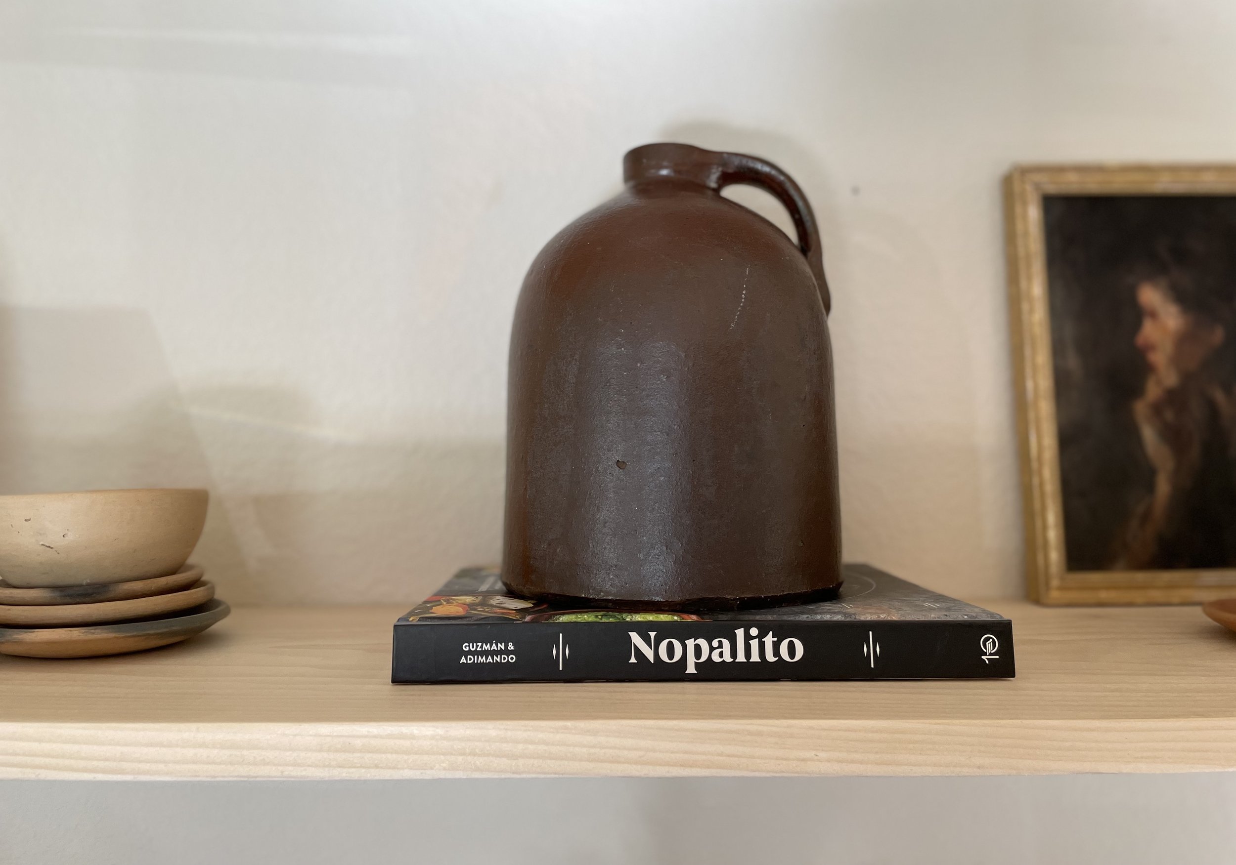 Pottery Whiskey Jug