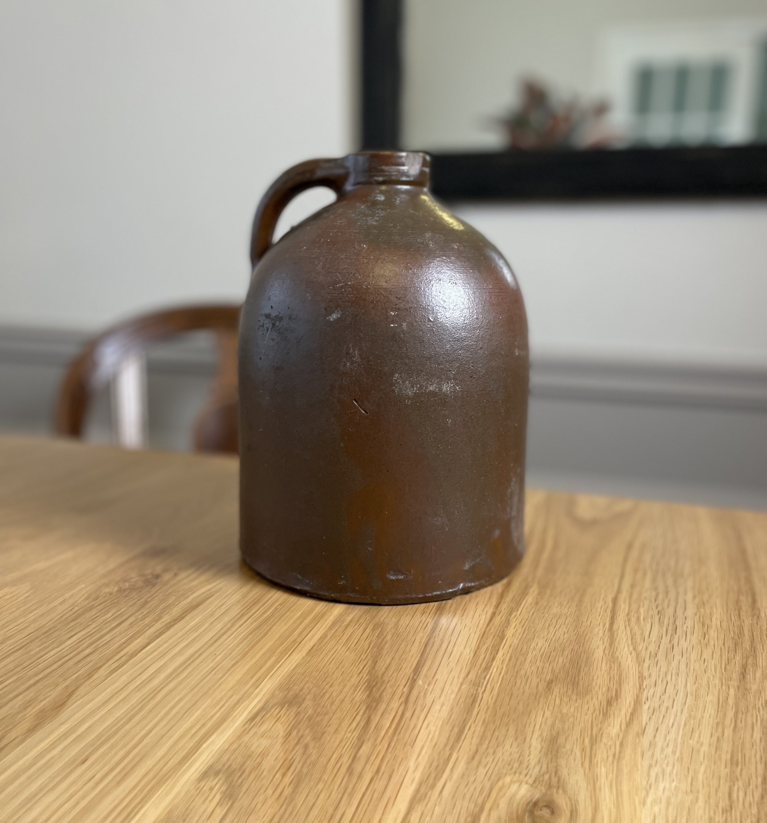 Pottery Whiskey Jug