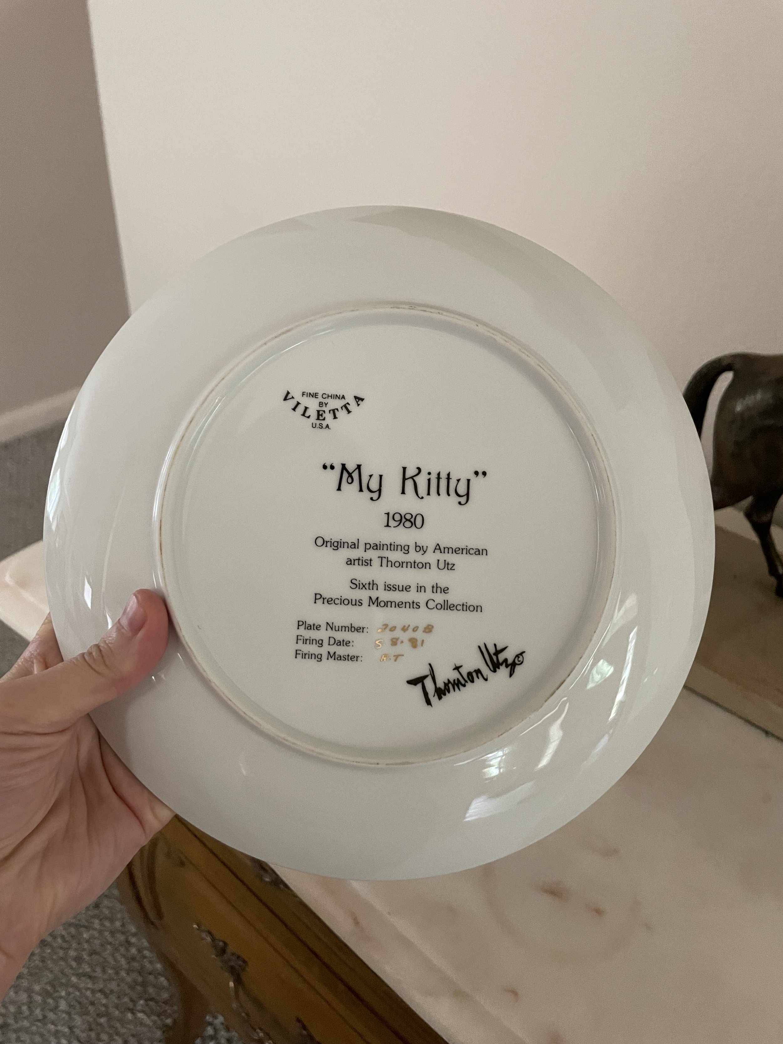 My kitty Ceramic Plate