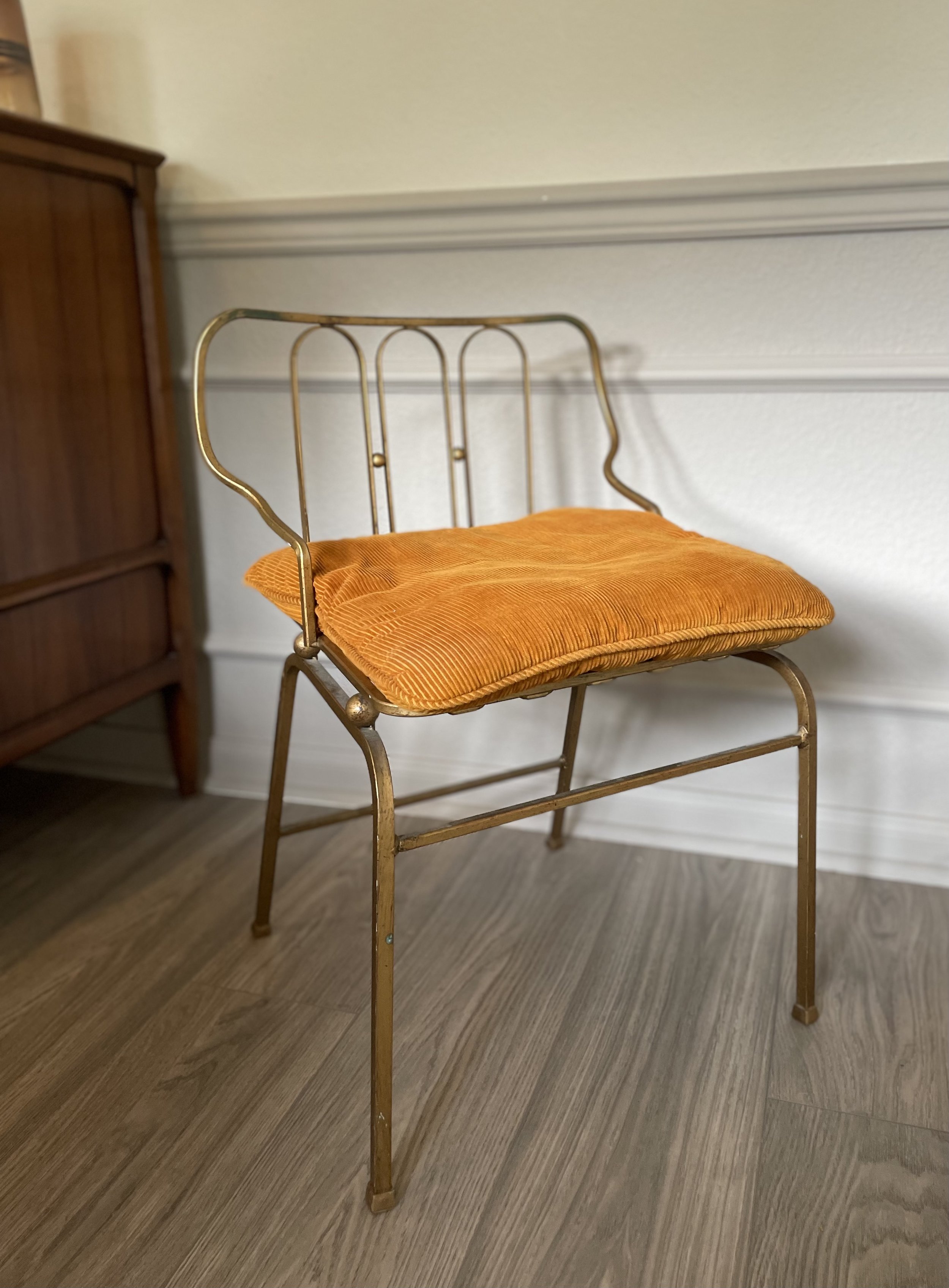 Hollywood Regency Vanity Chair