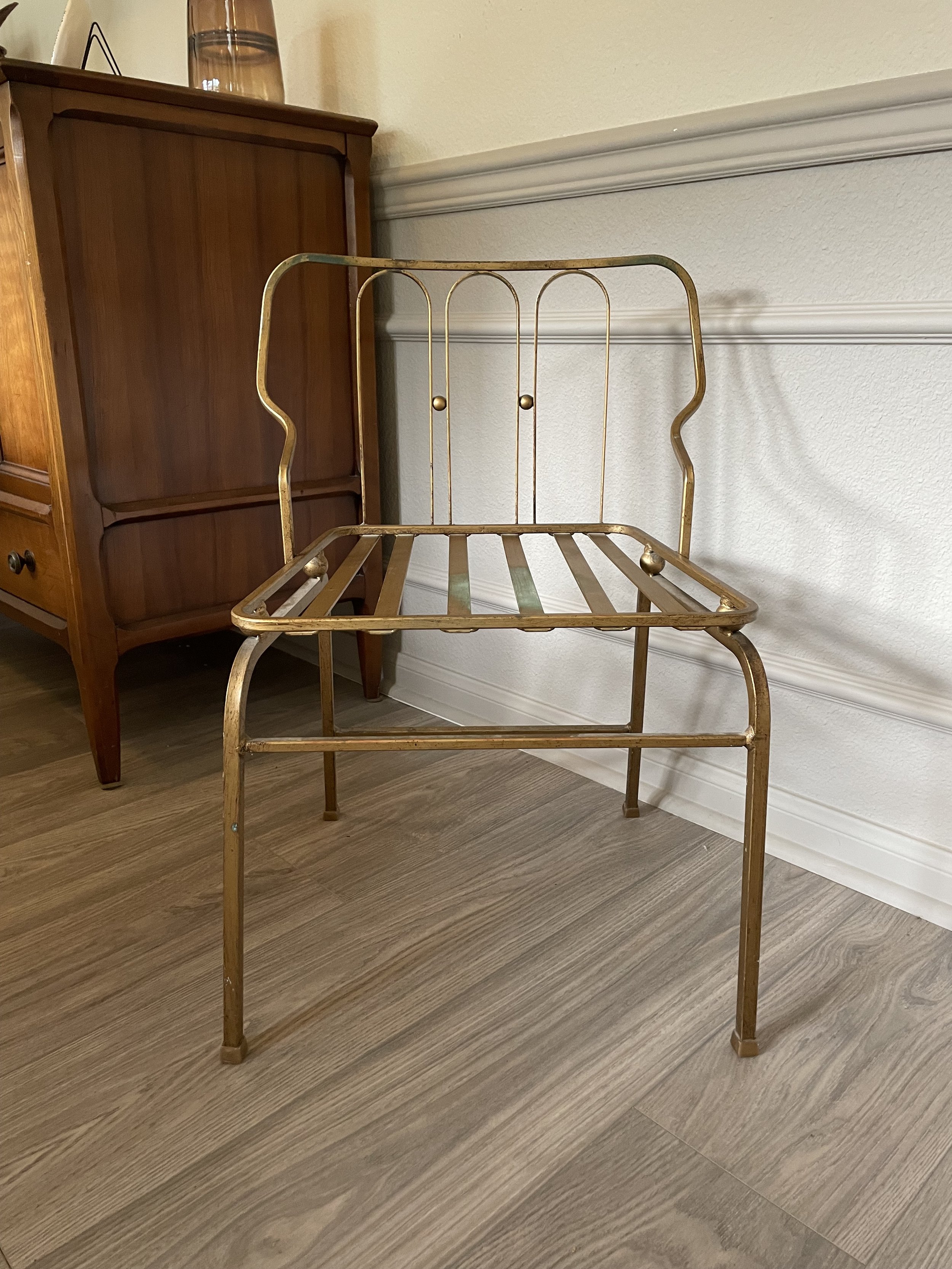 Hollywood Regency Vanity Chair