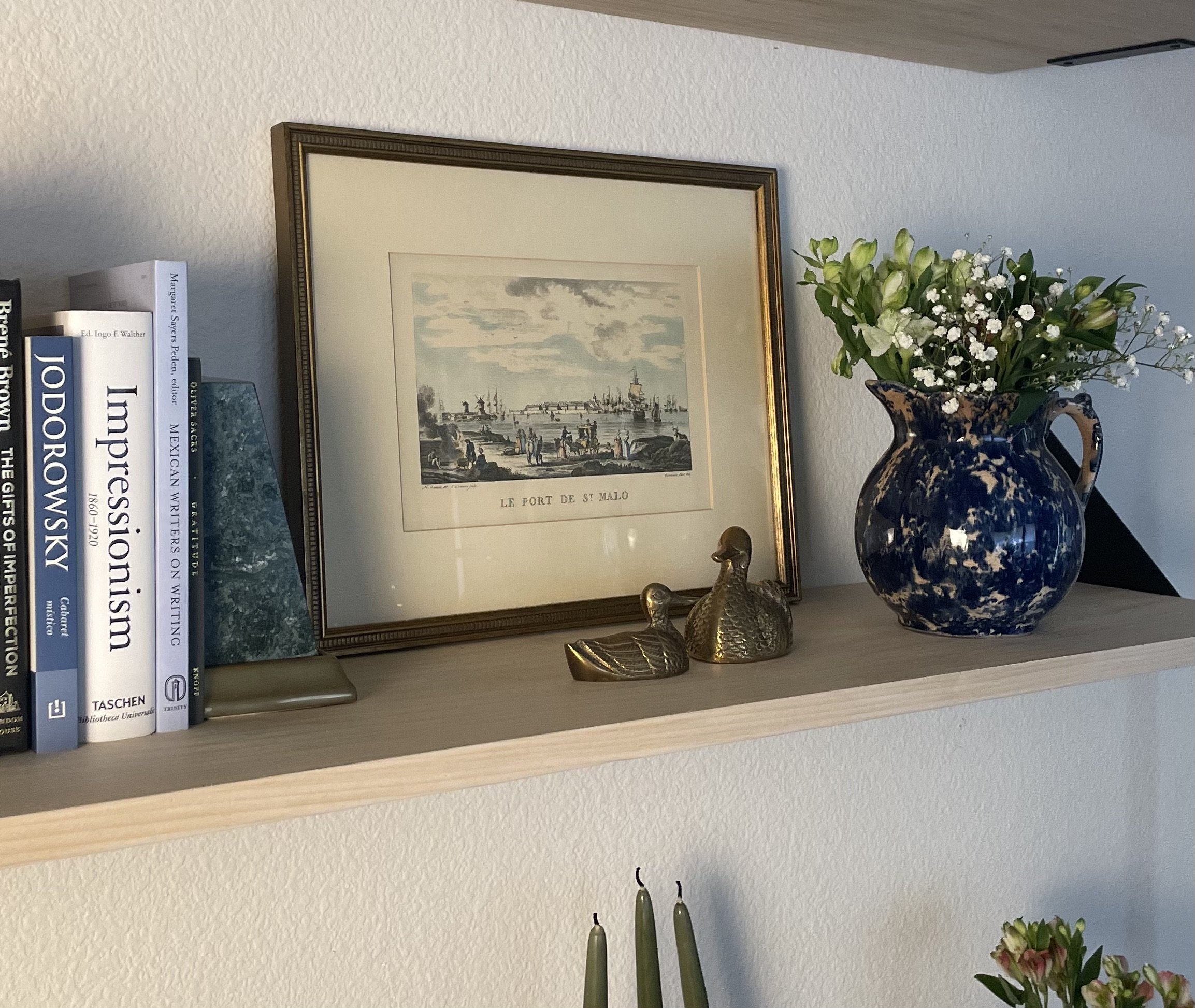 Framed Illustration of Port of Saint Malo