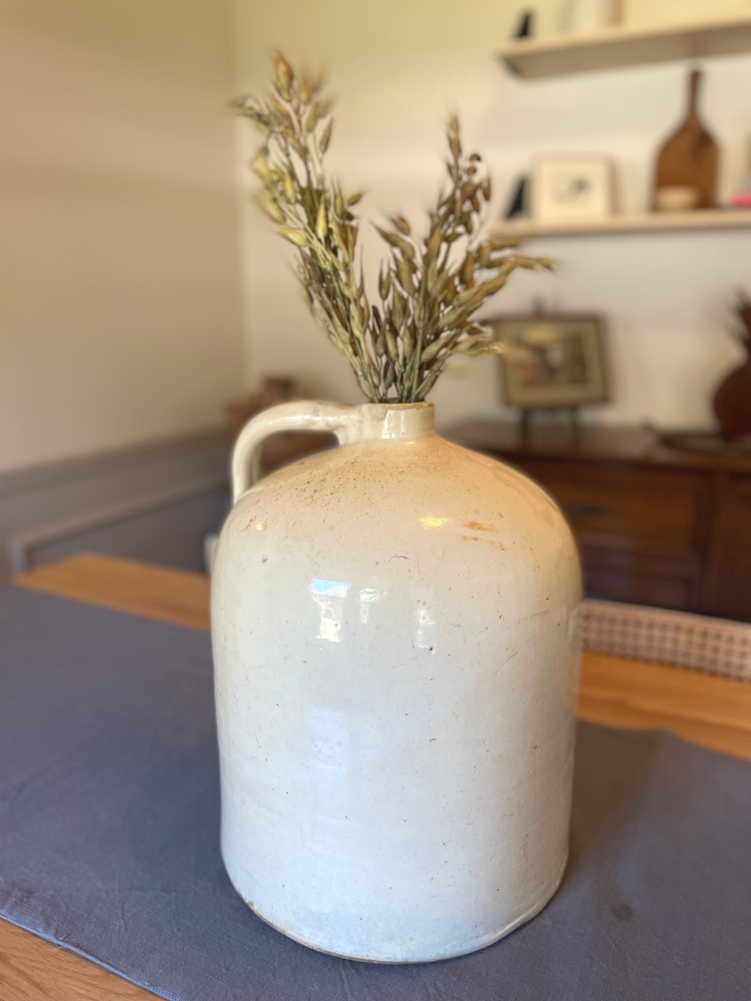Antique 5 Gal Stoneware Crock Jug
