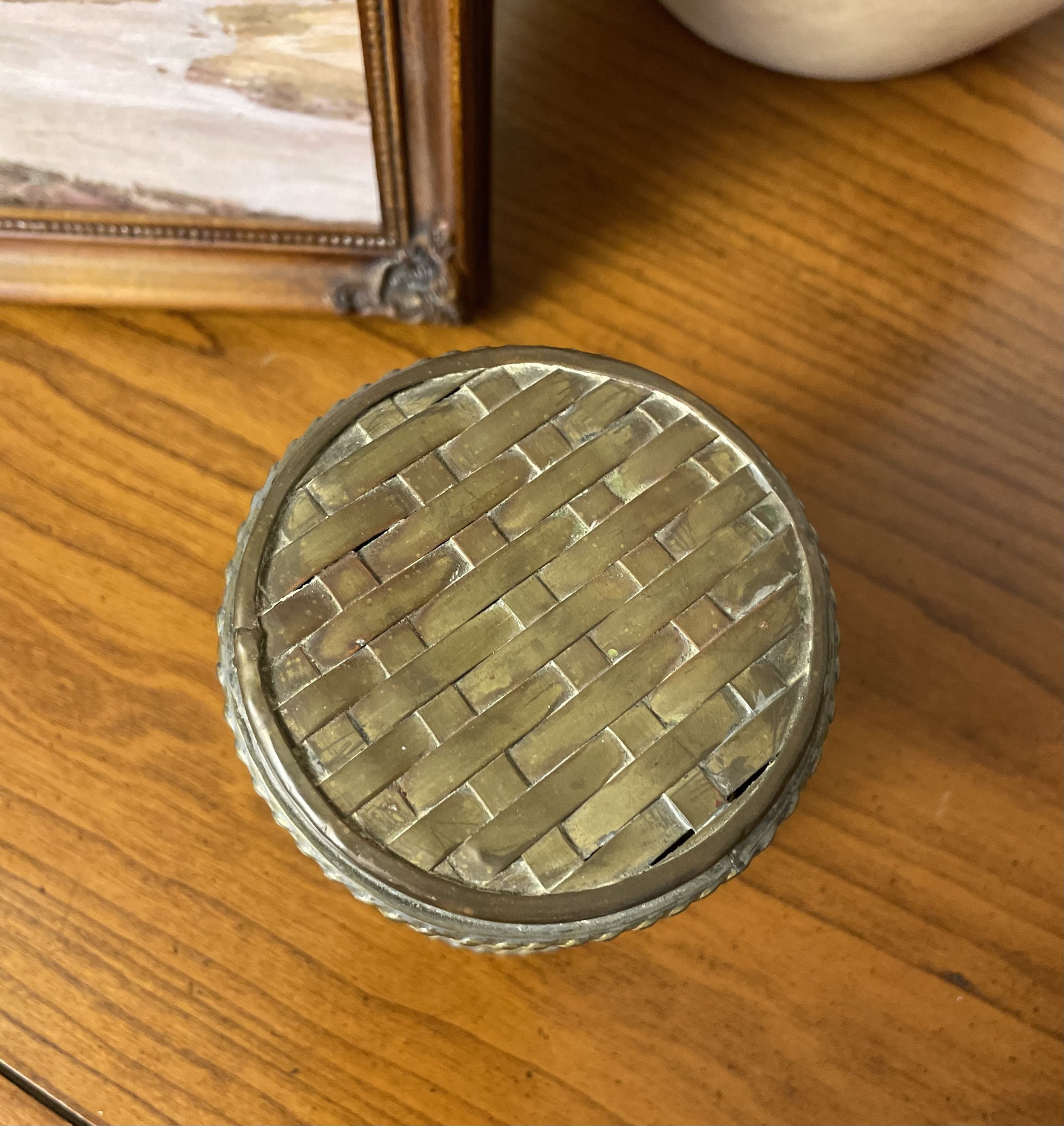 Vintage Brass Keepsake Box