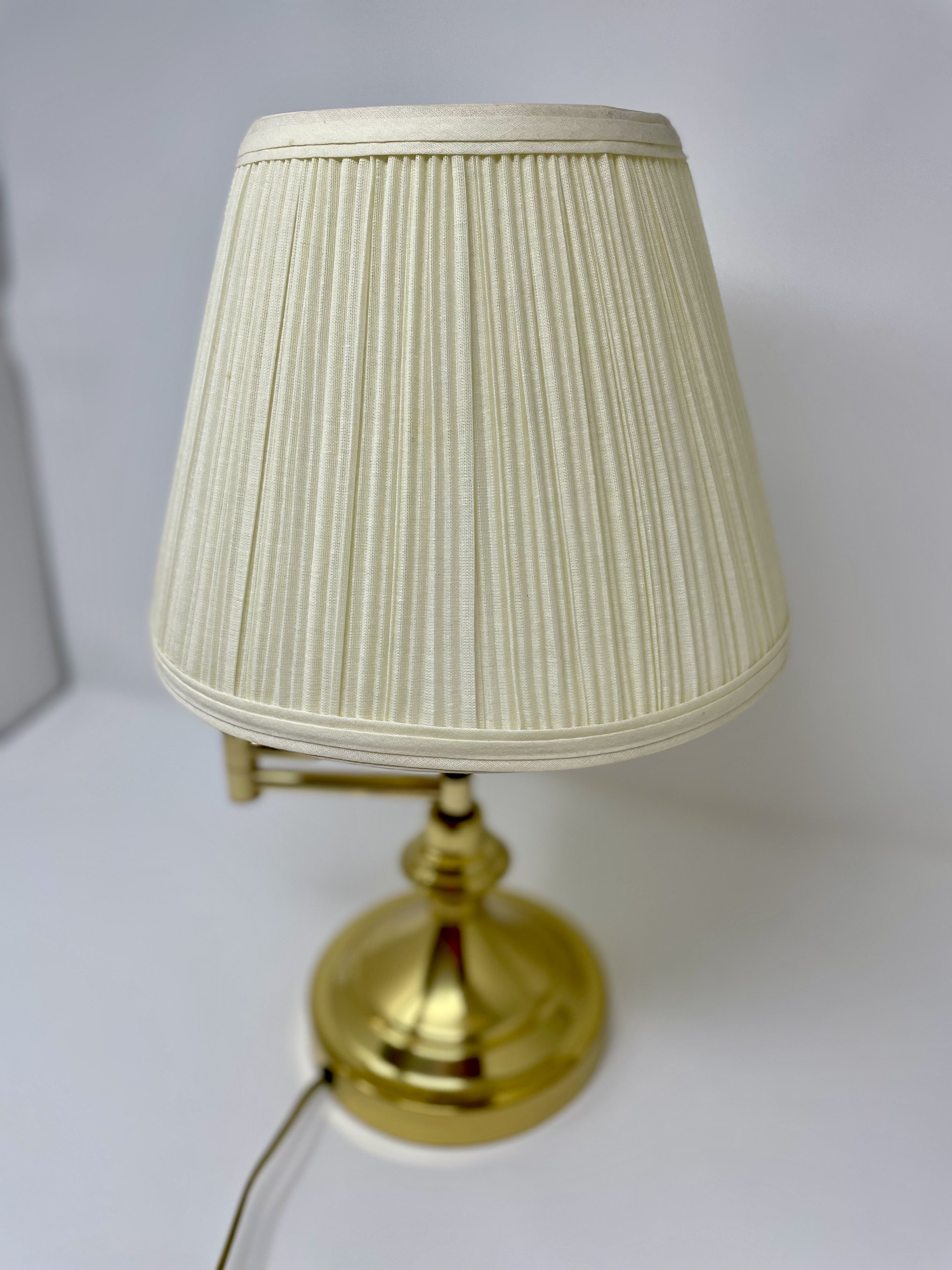 Vintage Brass Swing Arm Adjustable Desk Lamp