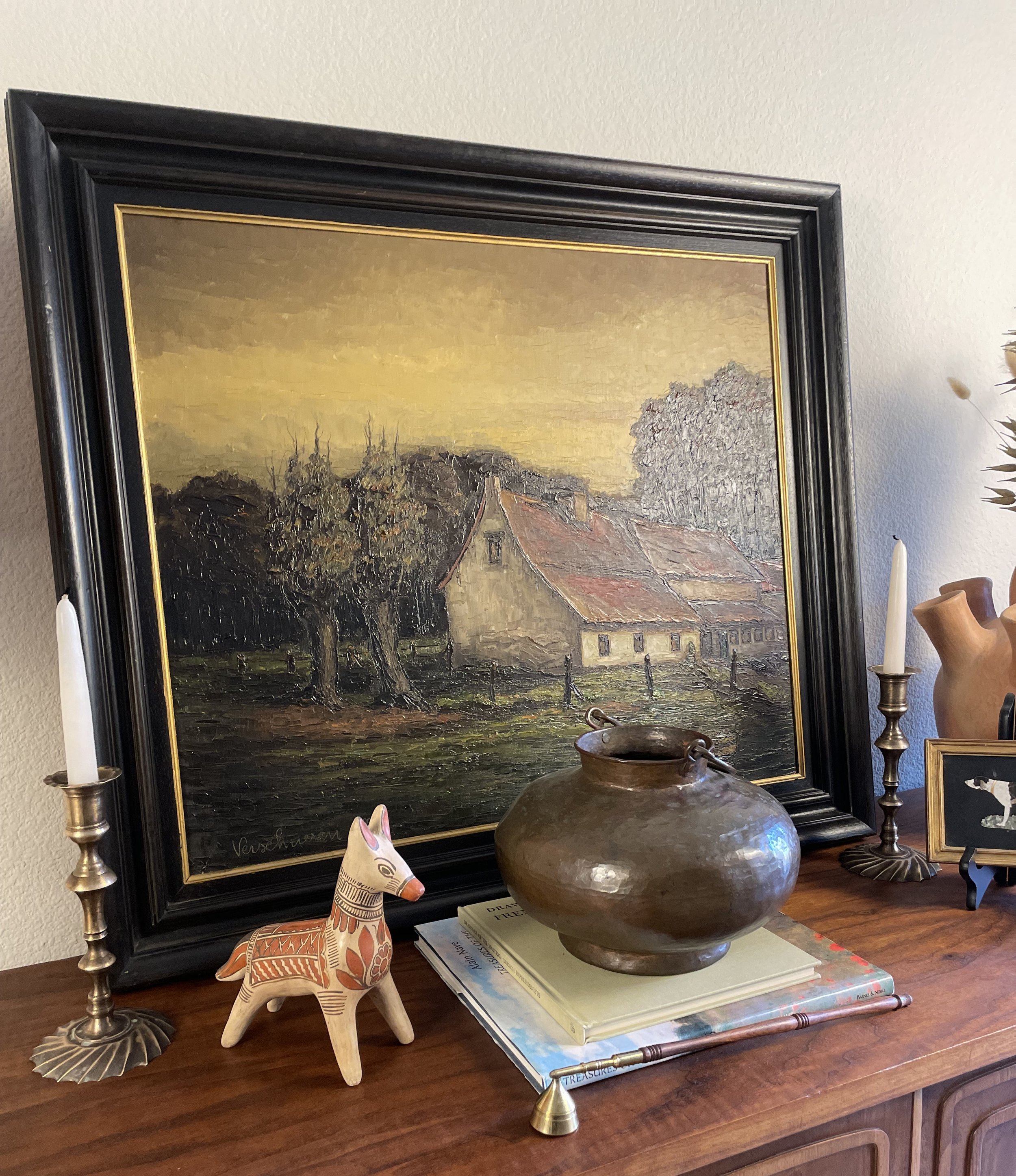 Vintage Brass Candle Holders