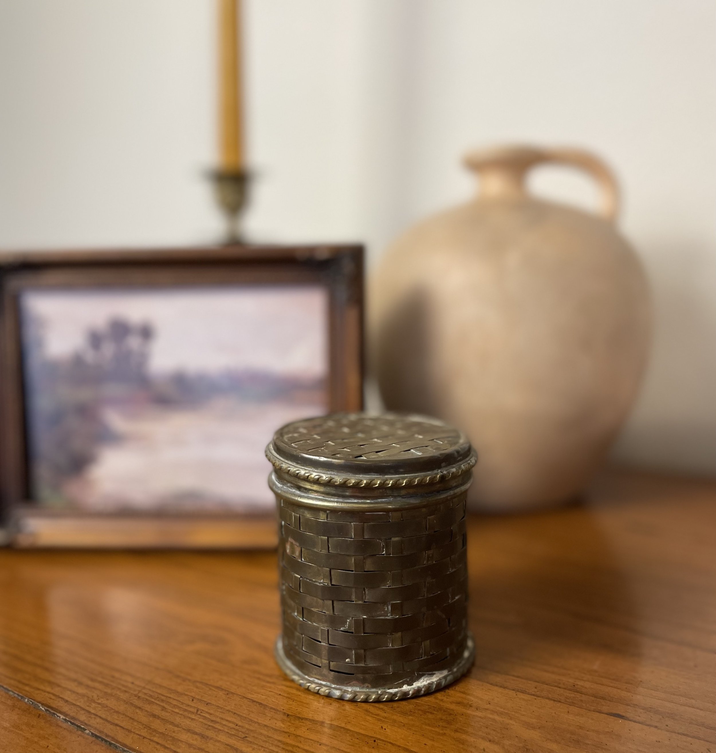 Vintage Brass Keepsake Box