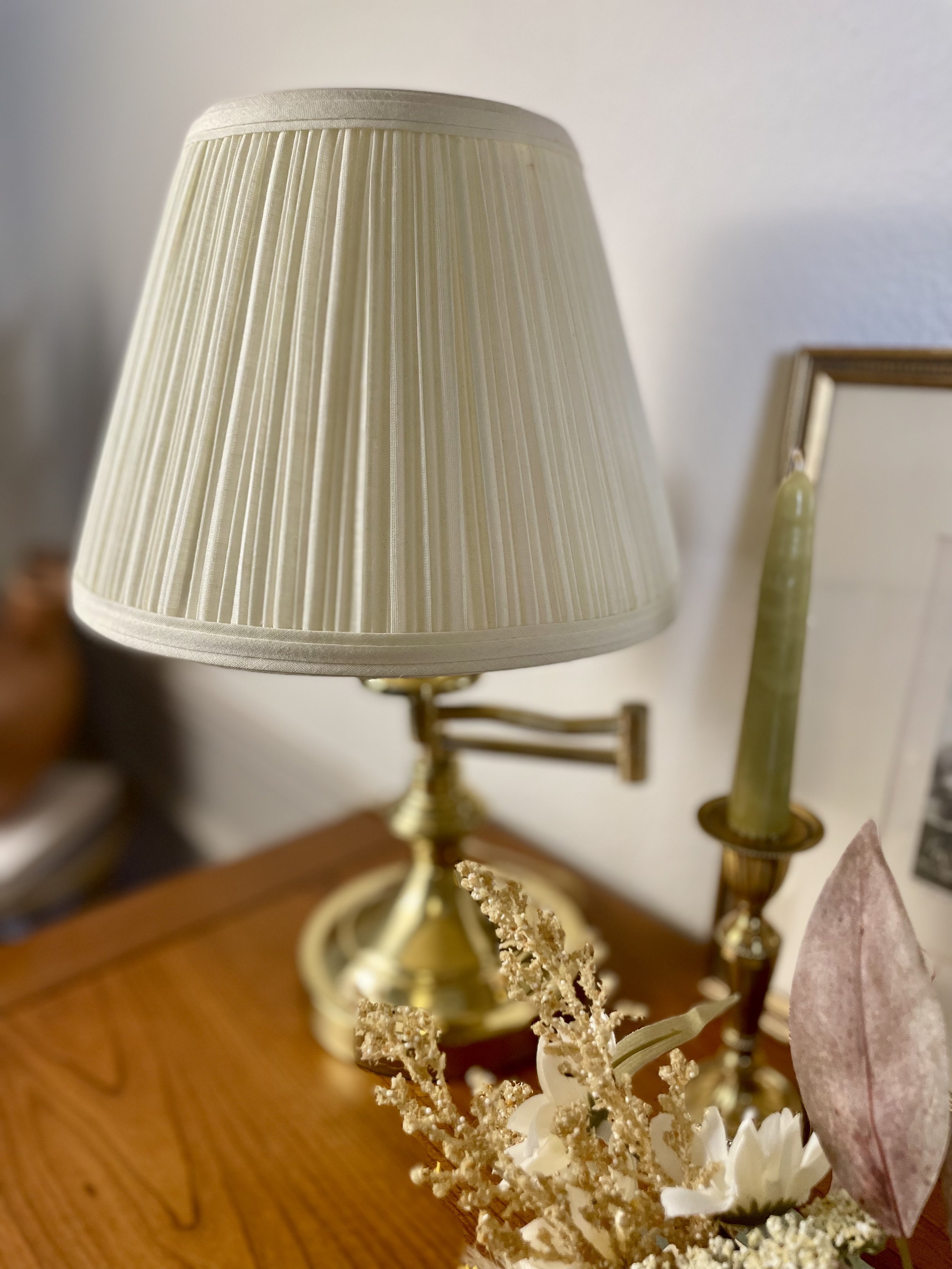 Vintage Brass Swing Arm Adjustable Desk Lamp