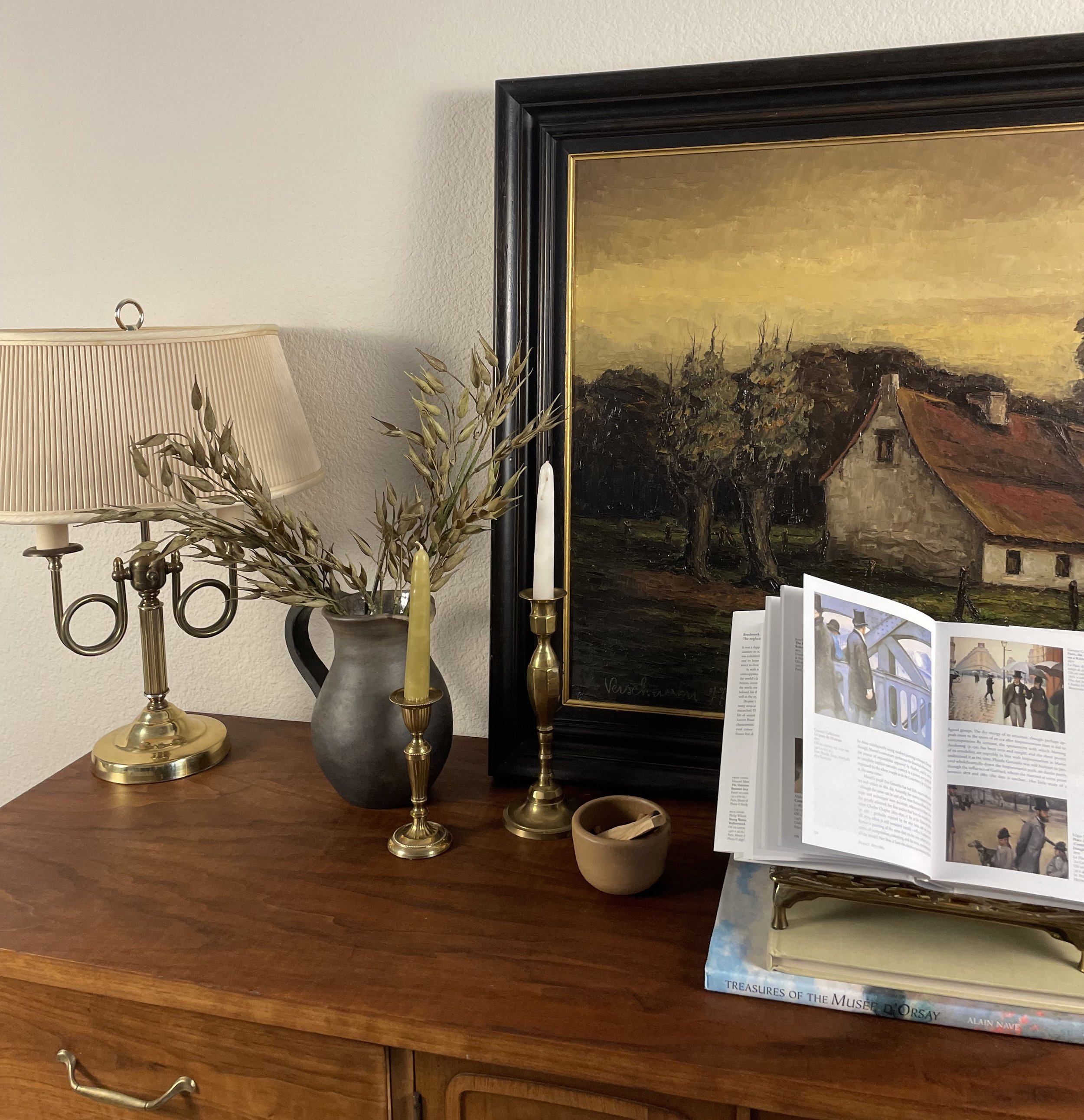 Pair of Vintage Brass Candlesticks