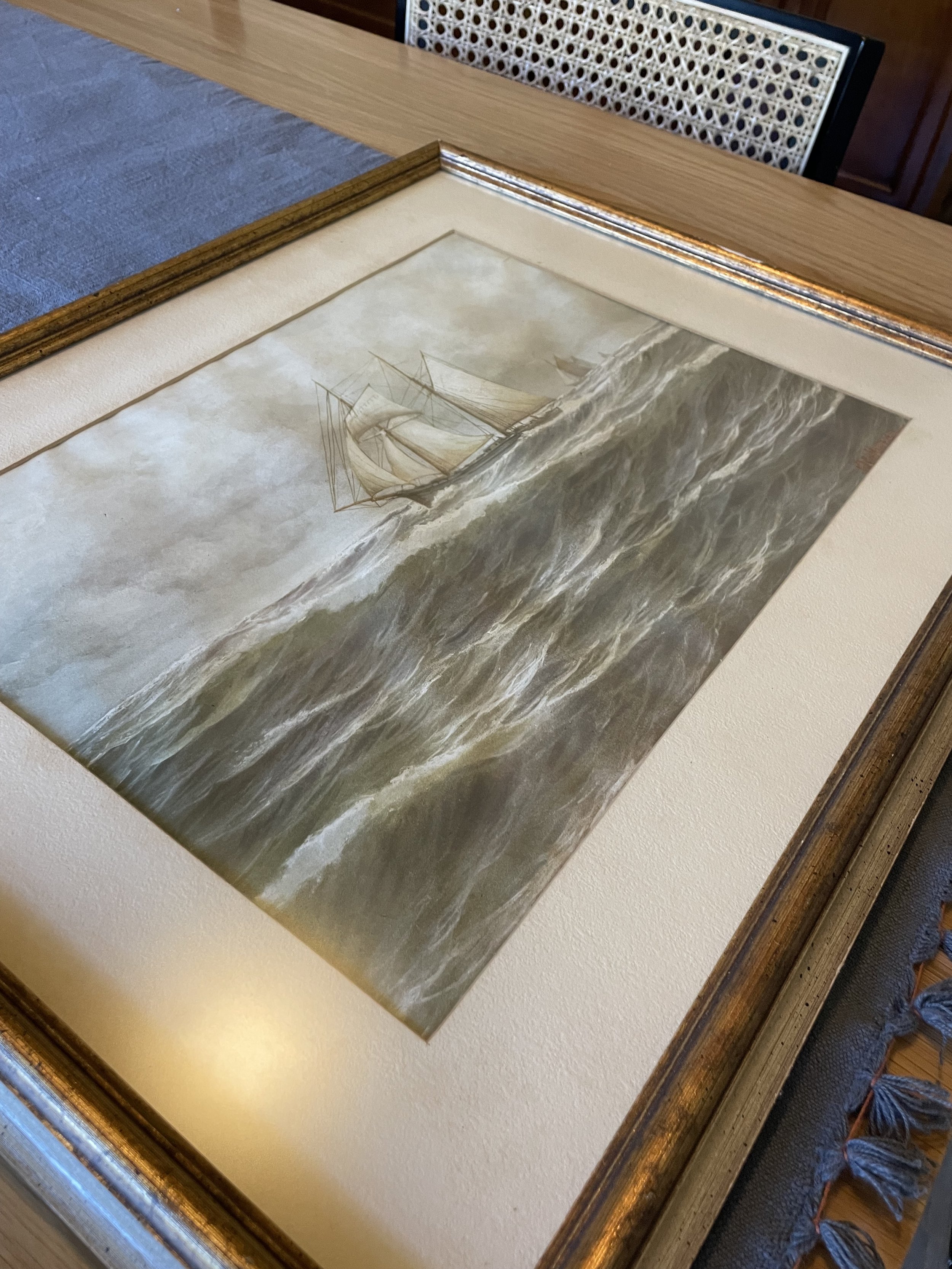 Neutral Tones Boat Art