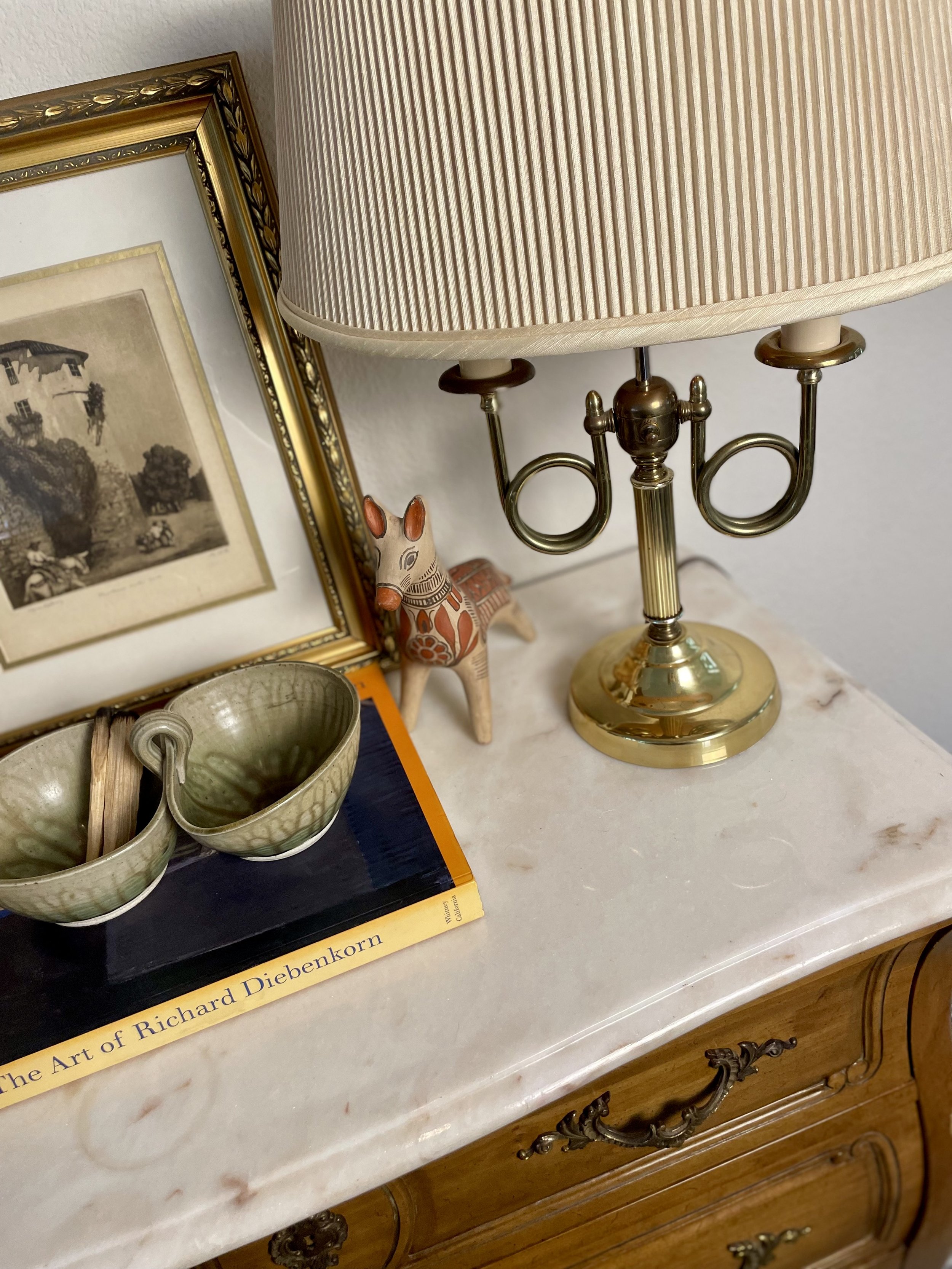 2 Arm Vintage Bouillotte Lamp