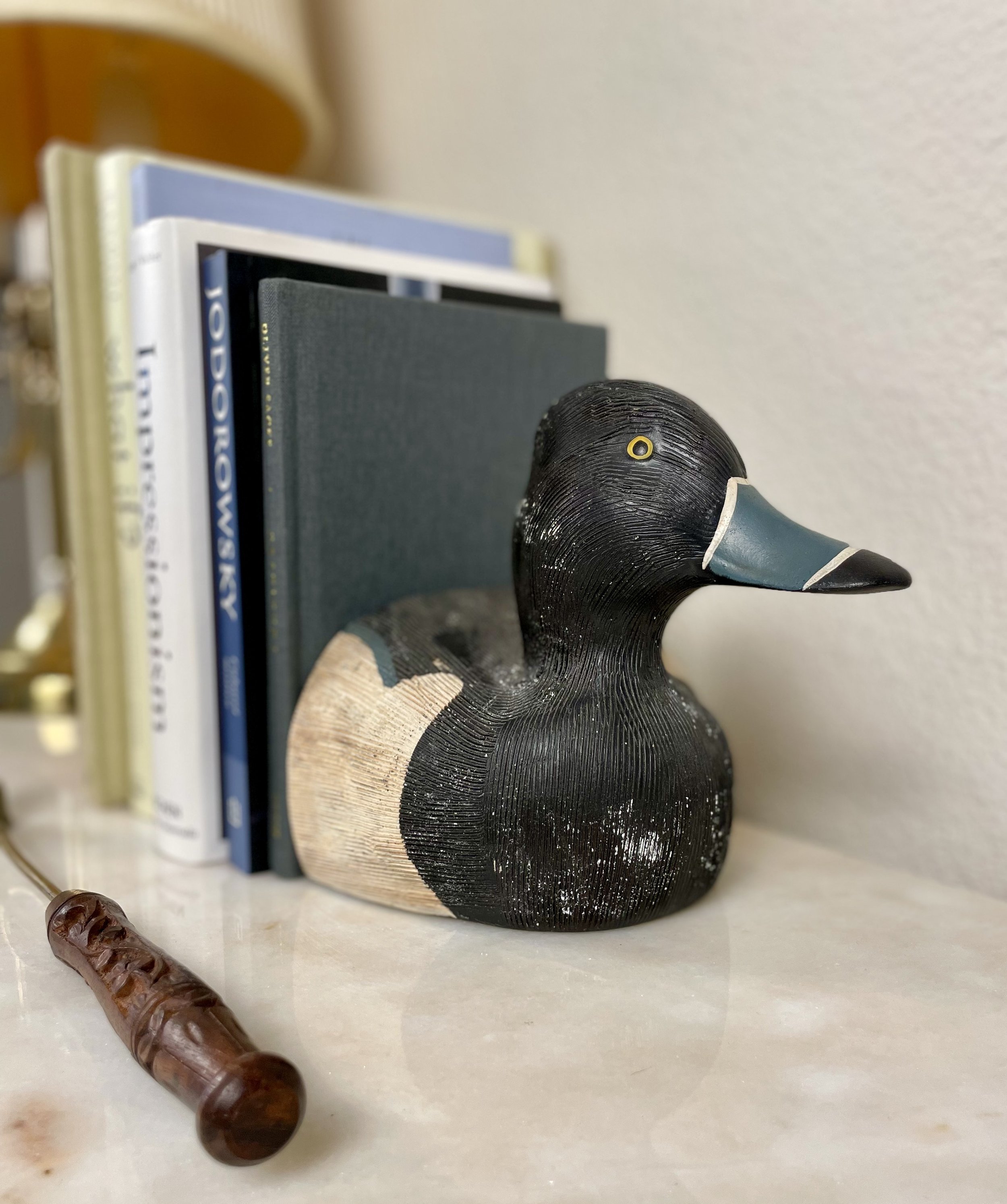 Wooden Duck Bookends