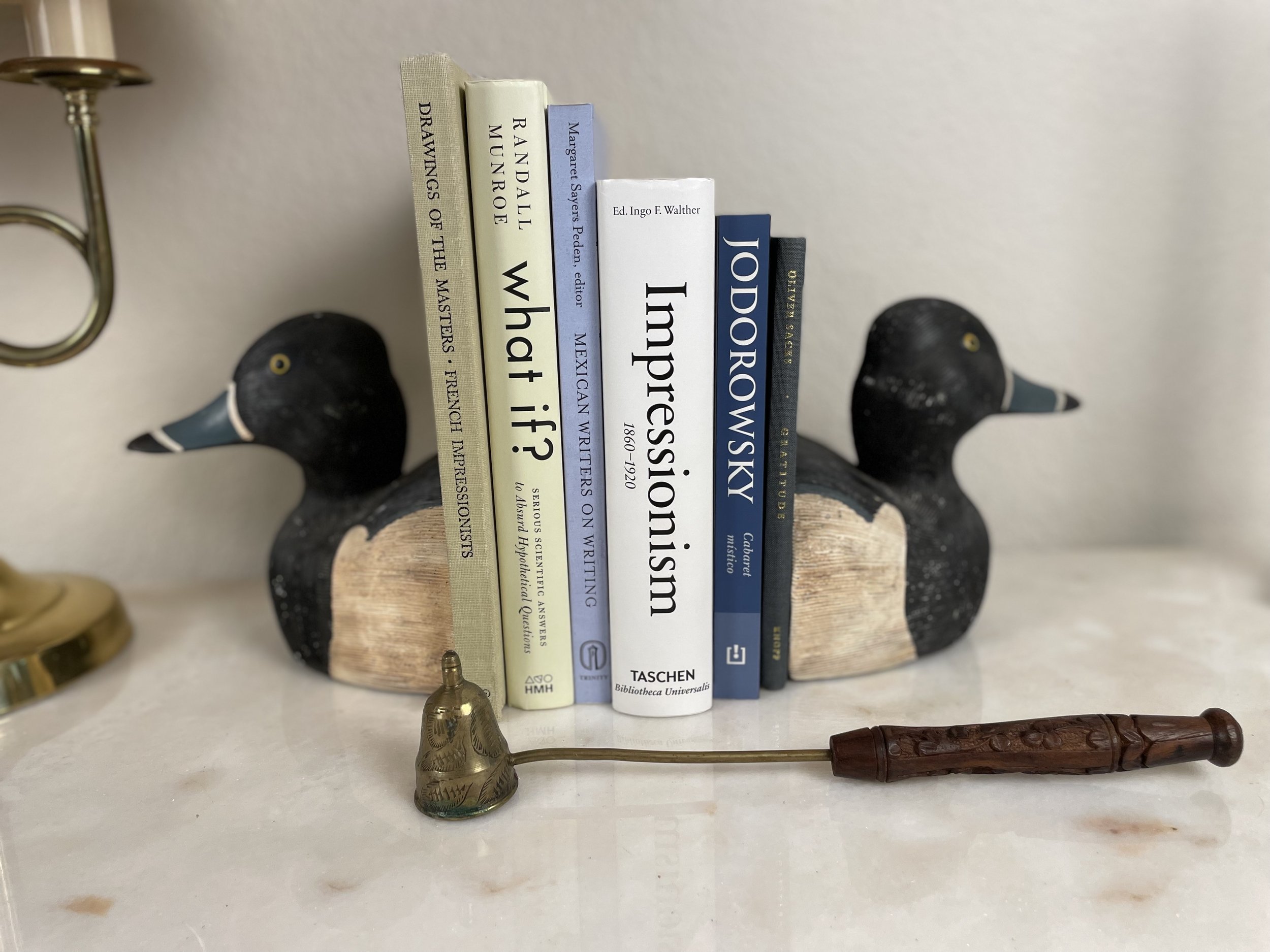 Wooden Duck Bookends