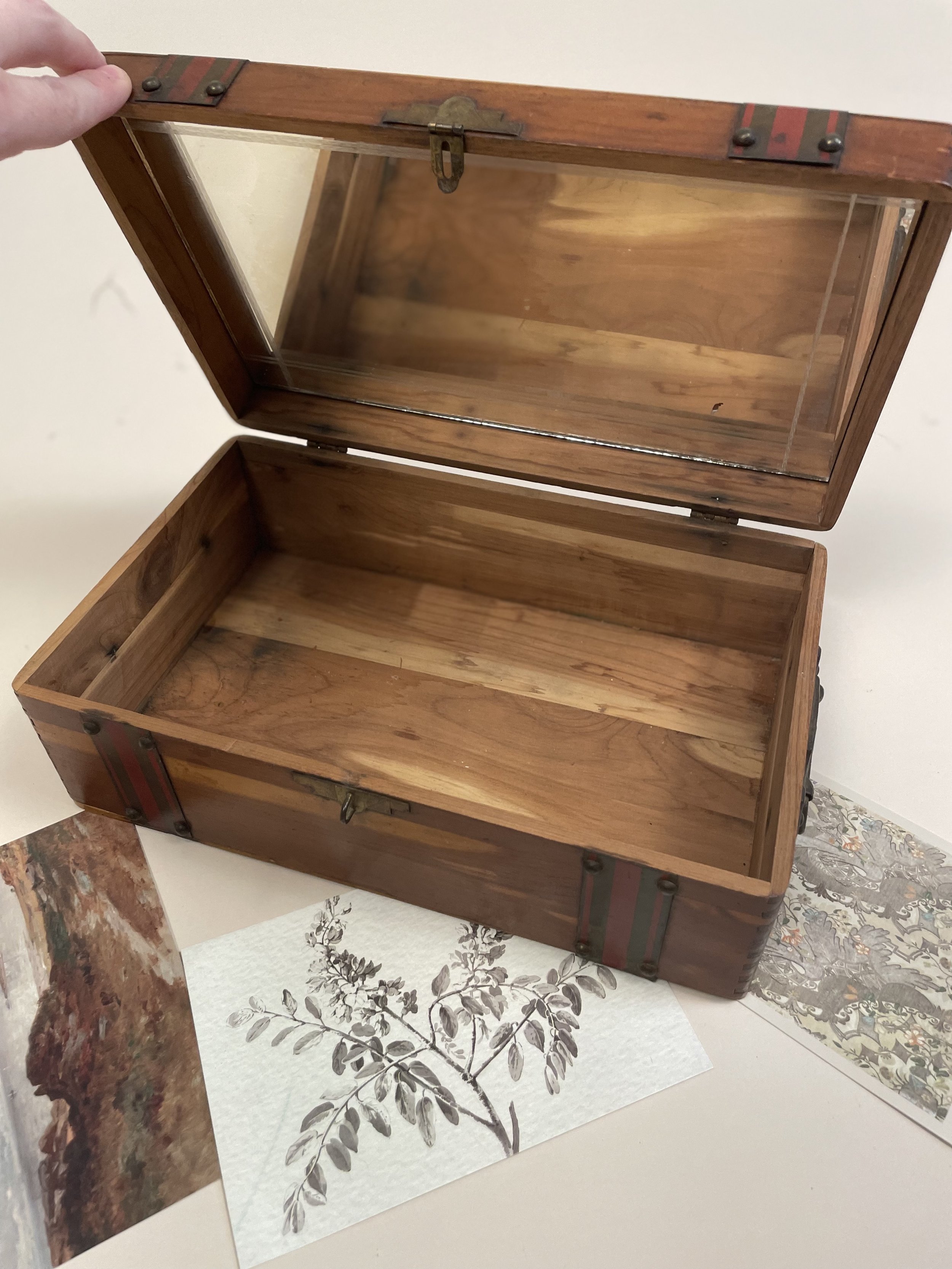 Cedar Jewelry Box with Mirror