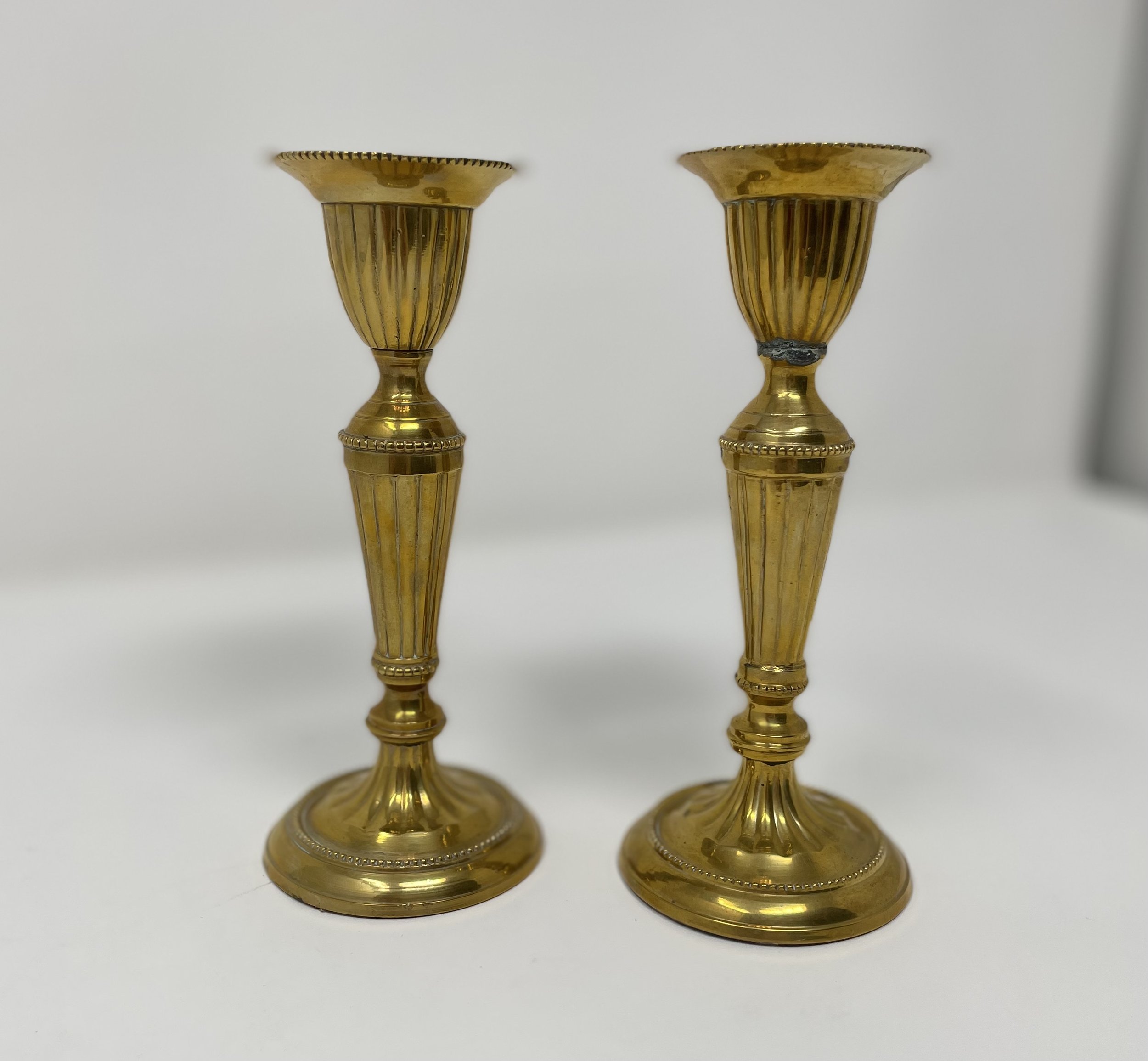 Pair of Vintage Brass Candlesticks