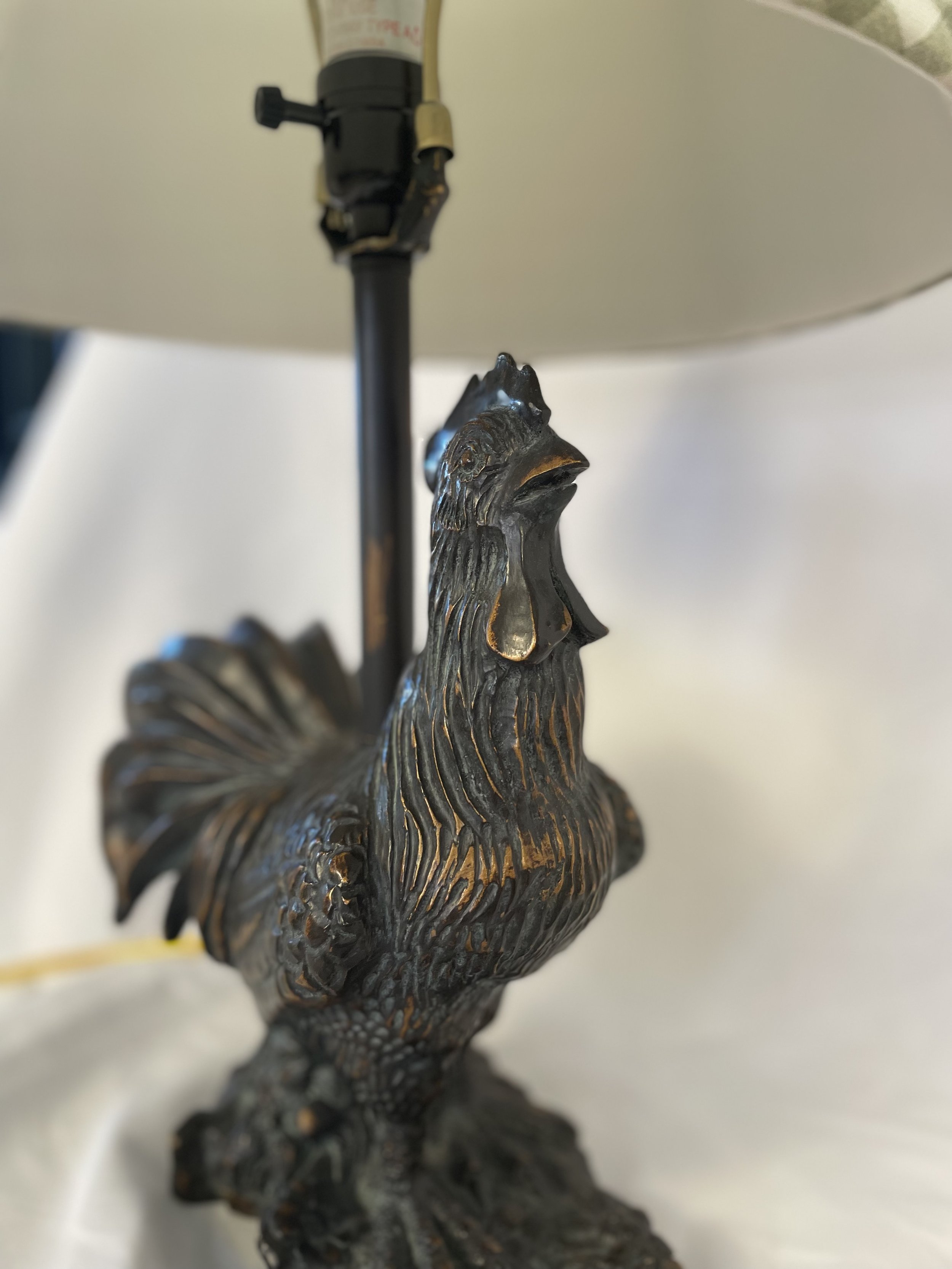 Vintage Farmhouse Rooster Lamp
