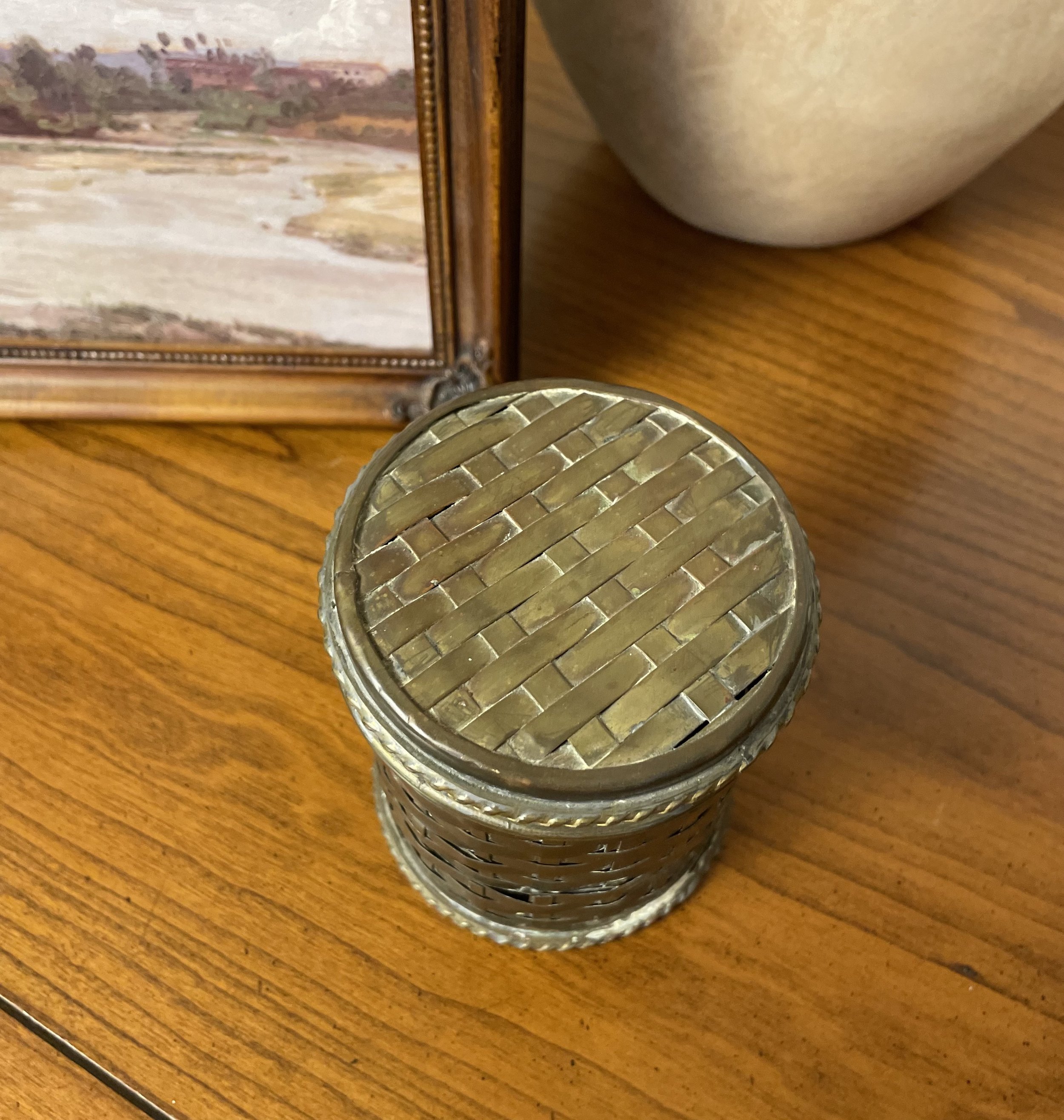 Vintage Brass Keepsake Box