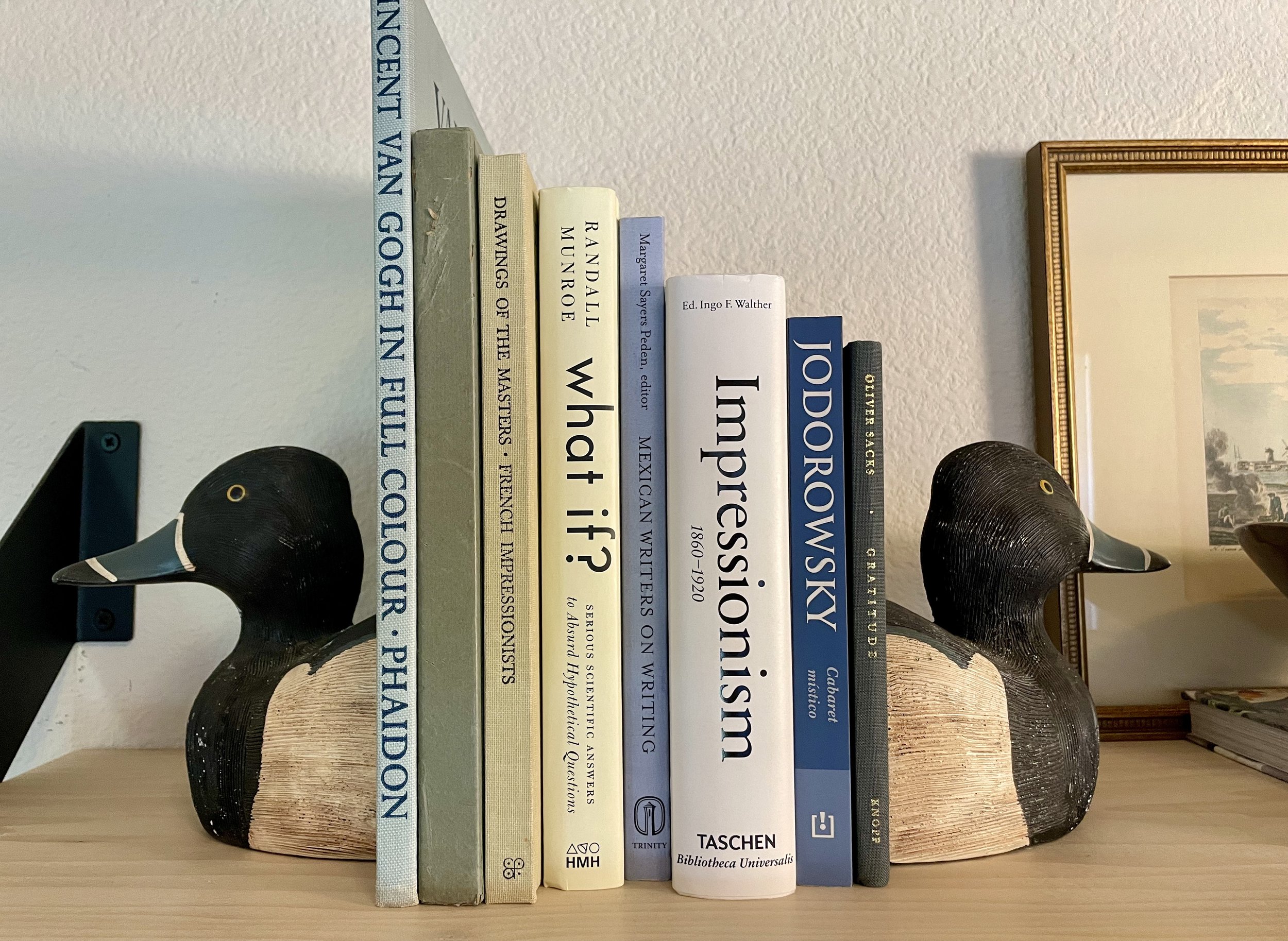 Wooden Duck Bookends